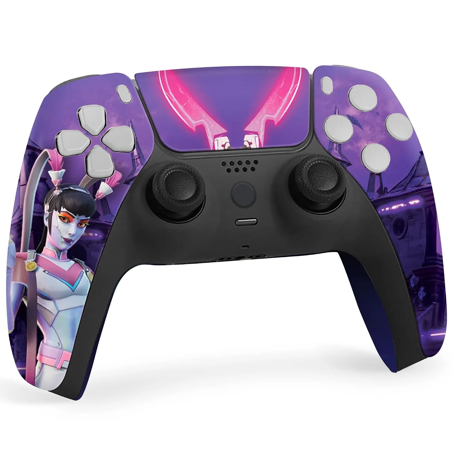 Tassukki 2.0 Custom PS-5 Controller Wireless compatible with Play-Station 5 Console by BCB Controllers | Proudly Customized in USA with Permanent HYDRO-DIP Printing (NOT JUST A SKIN) (MODDED)