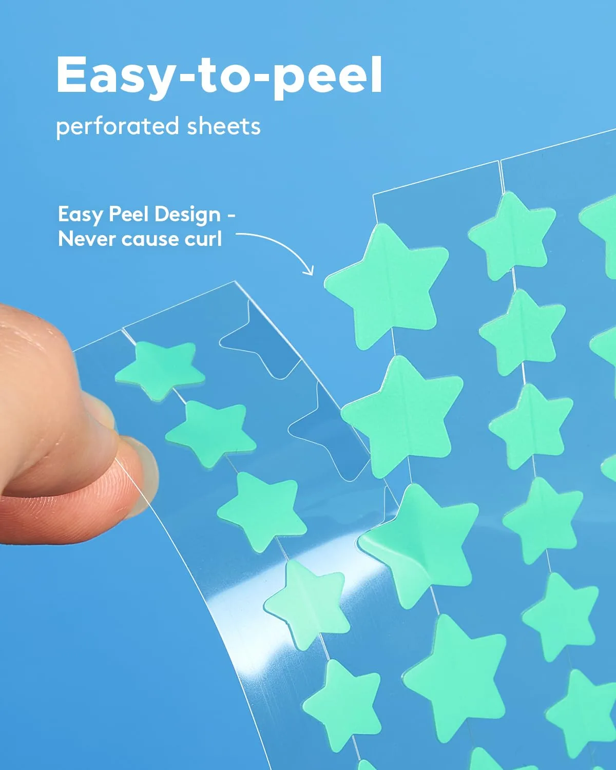 LitBear Star Pimple Patches with Case, 6 Colors 336 Dots Acne Pimple Patch with Tea Tree Oil, Hydrocolloid Acne Pimple Patches for Face Cute Zit Patches Pimple Stickers Acne Dots