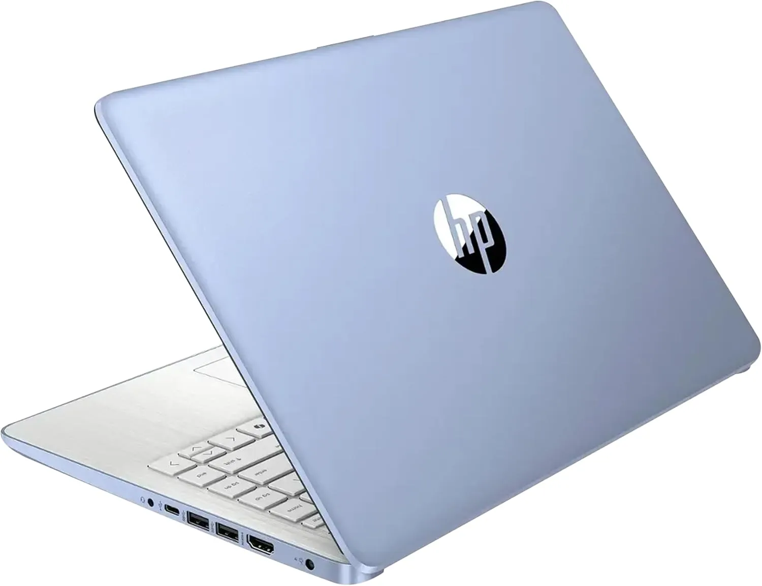 HP Stream 14" HD Laptop, Intel Processor N150, 4GB RAM, 128GB UFS, Intel Graphics, Copilot, Fast Charge, Wi-Fi 6, Windows 11 S, Sky Blue (Renewed)