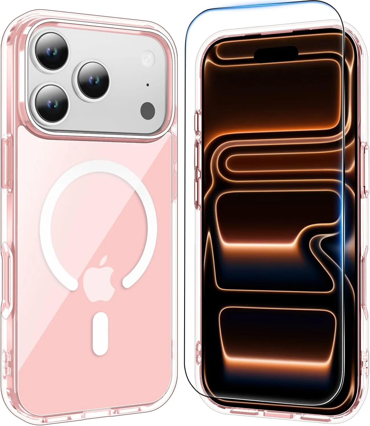 Temdan for iPhone 18 Pro Max Case/iPhone 17 Pro Max Case, Pink