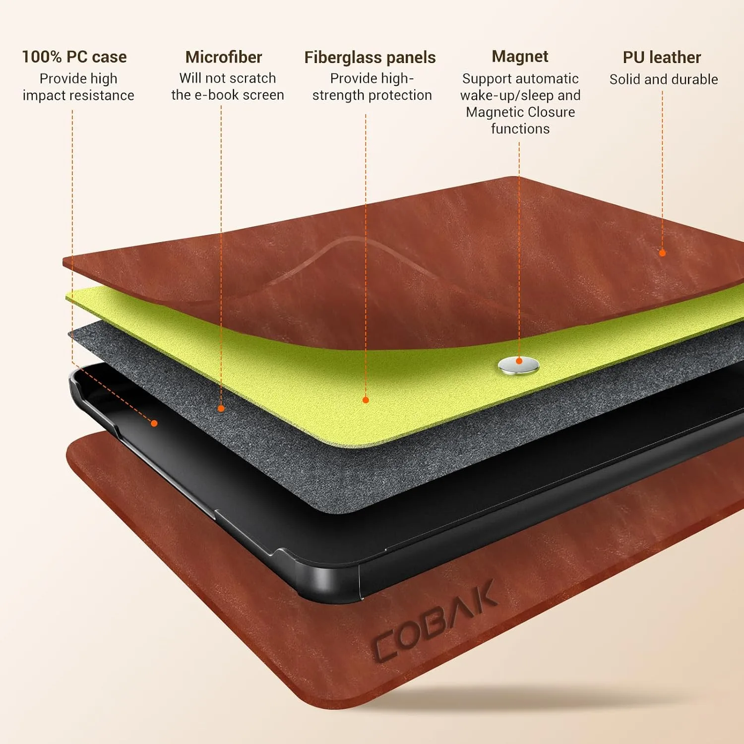 CoBak 7" Lightweight Case, not for iPad (A072403)