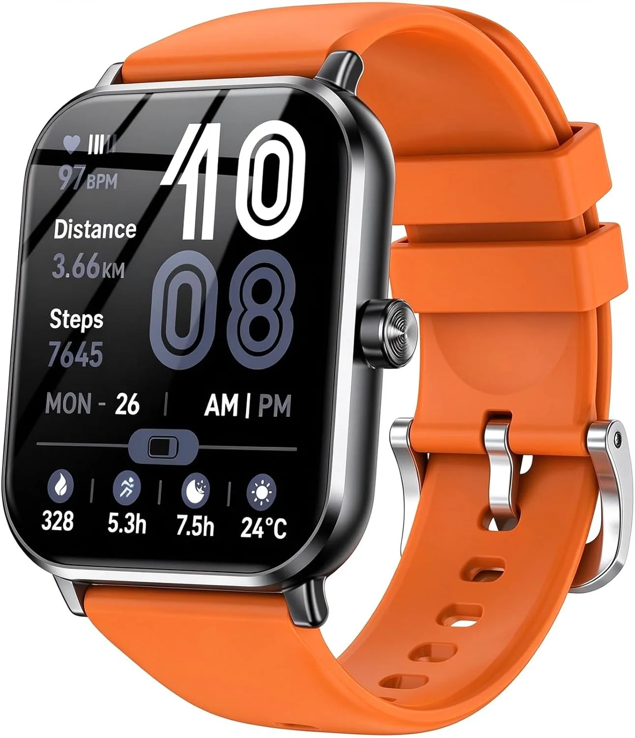 Smart Watch for Men Women, 1.83" HD Touch Screen with Bluetooth Call, IP68 Waterproof, 140+ Sport Modes, Fitness Tracker with Heart Rate & Sleep Monitor, Pedometer, Compatible with Android iPhone