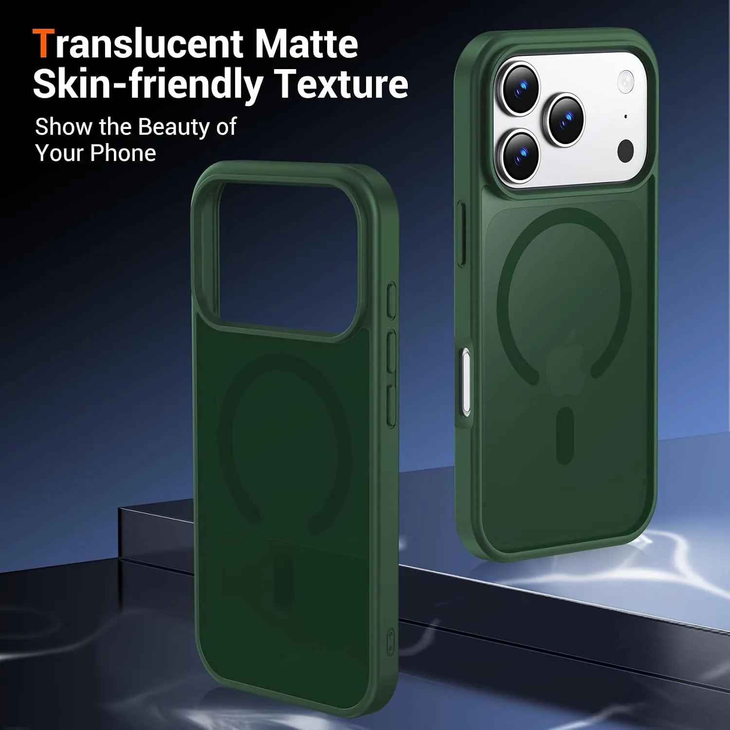 Temdan for iPhone 18 Pro Case/iPhone 17 Pro Case, Alpine Green