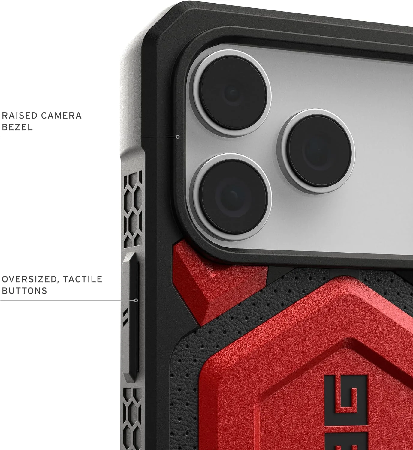 UAG Monarch Pro for iPhone 18 Pro Max Case/iPhone 17 Pro Max Case, Crimson