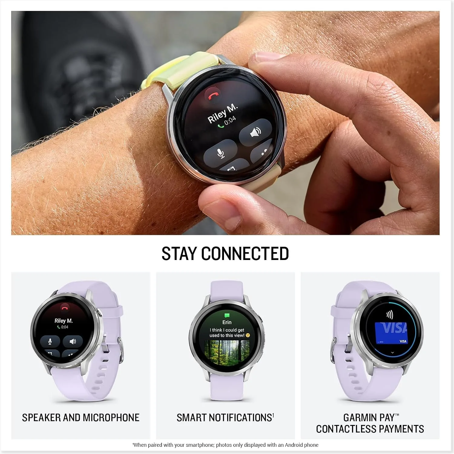 Garmin Venu 4 Health Fitness GPS Smartwatch 41mm AMOLED Bundle