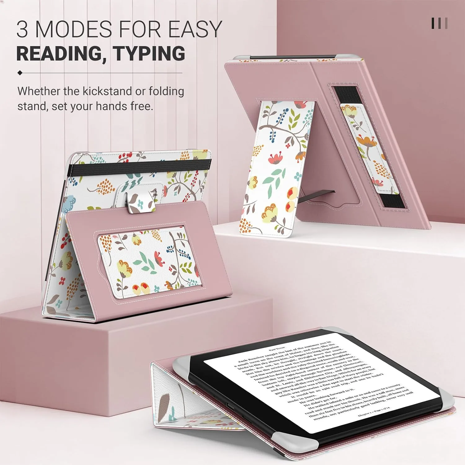 MoKo Universal Case for 6.8,7 Inch eReaders&Tablets,Brill. Fl.
