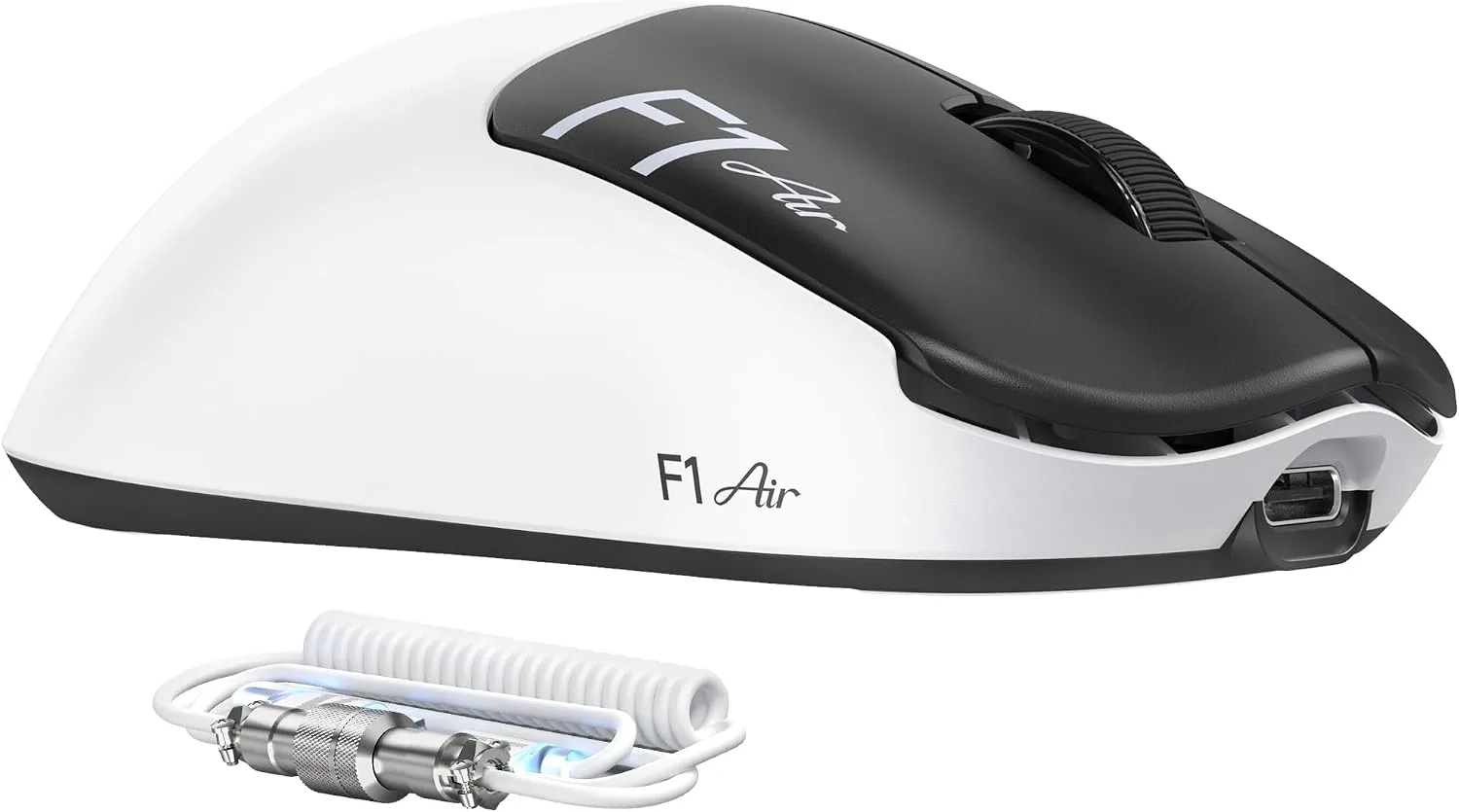 ATTACK SHARK F1 AIR Lightweight Wireless Gaming Mouse - Black/White