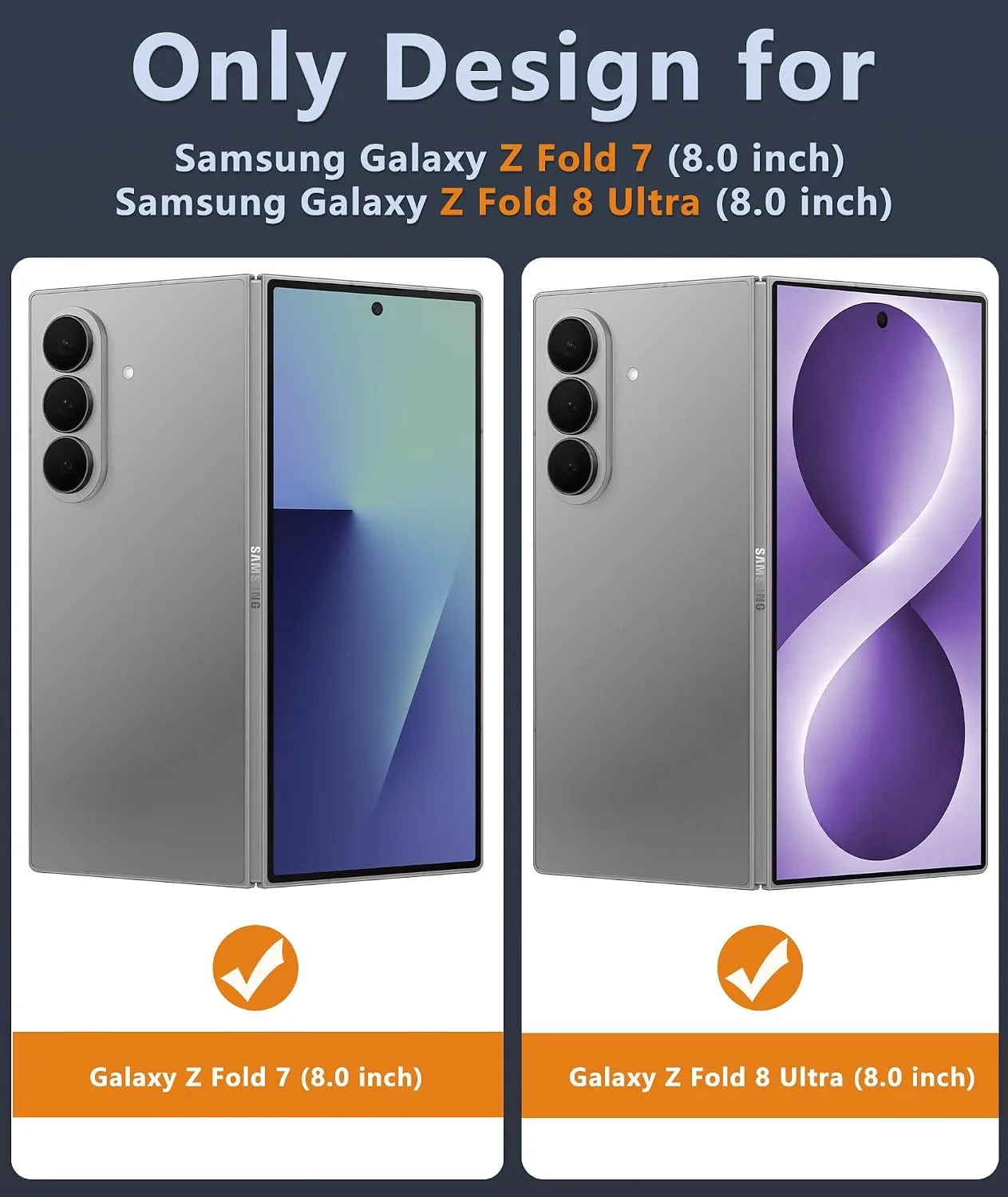FNTCASE for Samsung Galaxy Z Fold 8 Ultra / Z Fold 7 Case, Fit for Magsafe