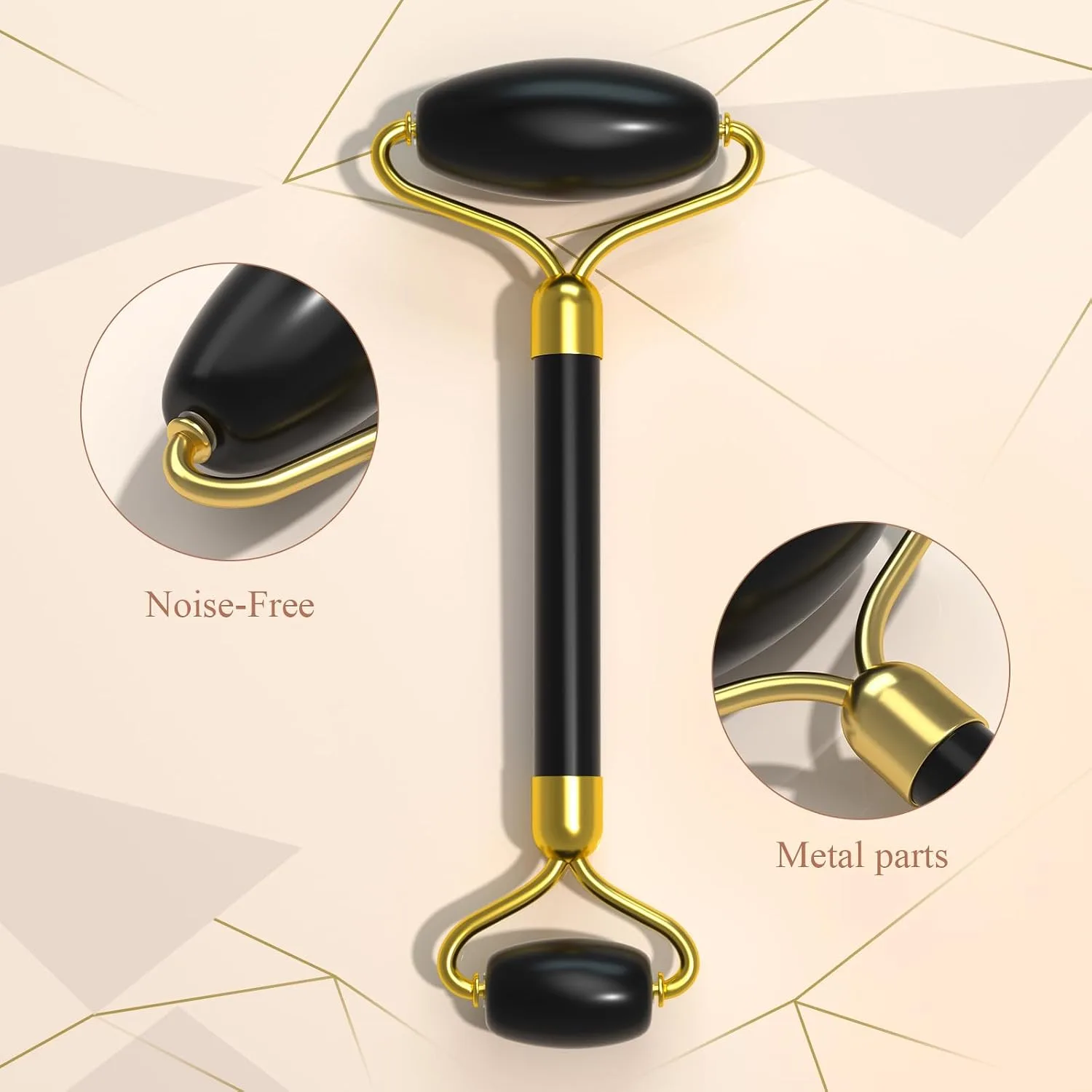 Gua Sha & Jade Roller Set for Face and Body, Facial Massage Tool, Polished Jade Self-Care Spa Gift