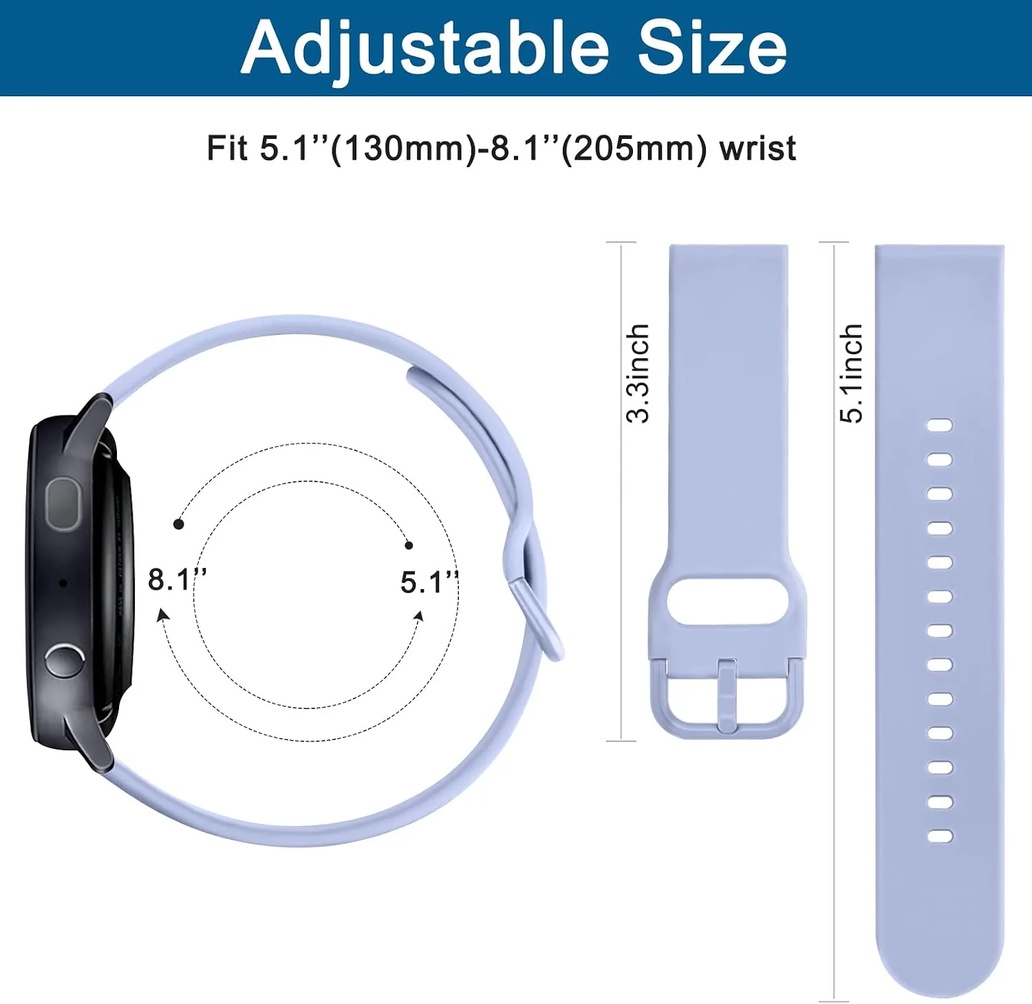 AK Band for Amazfit GTS 4 / GTS 4 Mini / GTS 3 / GTS 2 / GTS 2e / GTS 2 mini / GTS / GTR mini Bands, 20mm Soft Replacement Sport Strap for Amazfit Bip 3 / Bip 3 Pro / Bip U Pro / Bip / Bip Lite / Bip S / Bip S lite / Bip U Smart Watch Women Men
