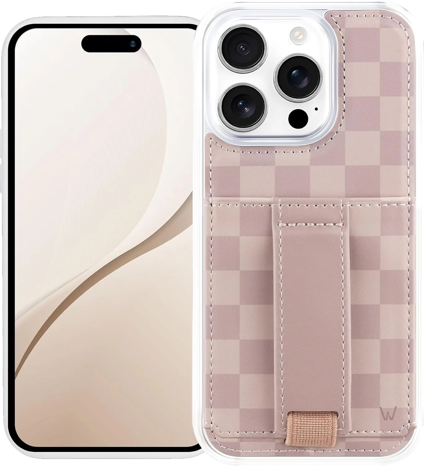 Walli Cases Wallet Phone Case for iPhone 15 Pro, Card Holder Kickstand