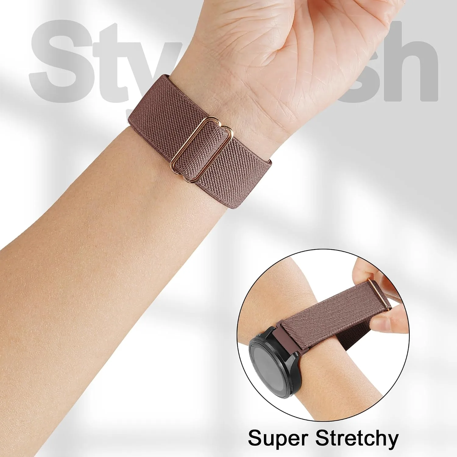 3 Pack Stretchy Nylon Bands for IDW13,IDW16,IDW19 Smartwatch Bands, 22mm Elastic Straps for Fitpolo IDW13/Woneligo W13/FITVII HM57, TOOBUR/ENOMIR/MILOUZ/Gydom/Faweio/Amzhero/Tensky IDW19 Smart Watch for Women Men