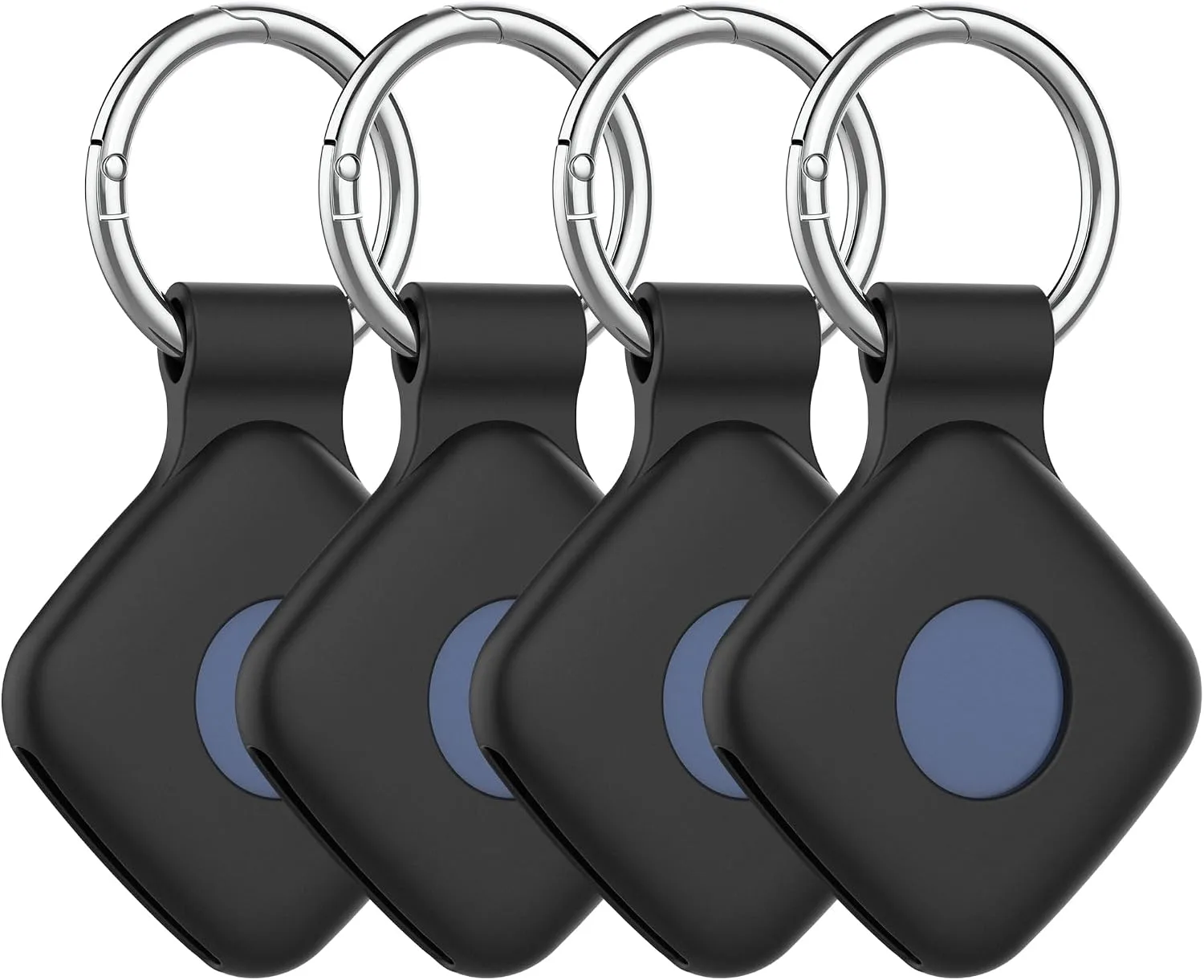 DDJ Silicone Case with Keychain for UGREEN Tracker Tags, 4-Pack