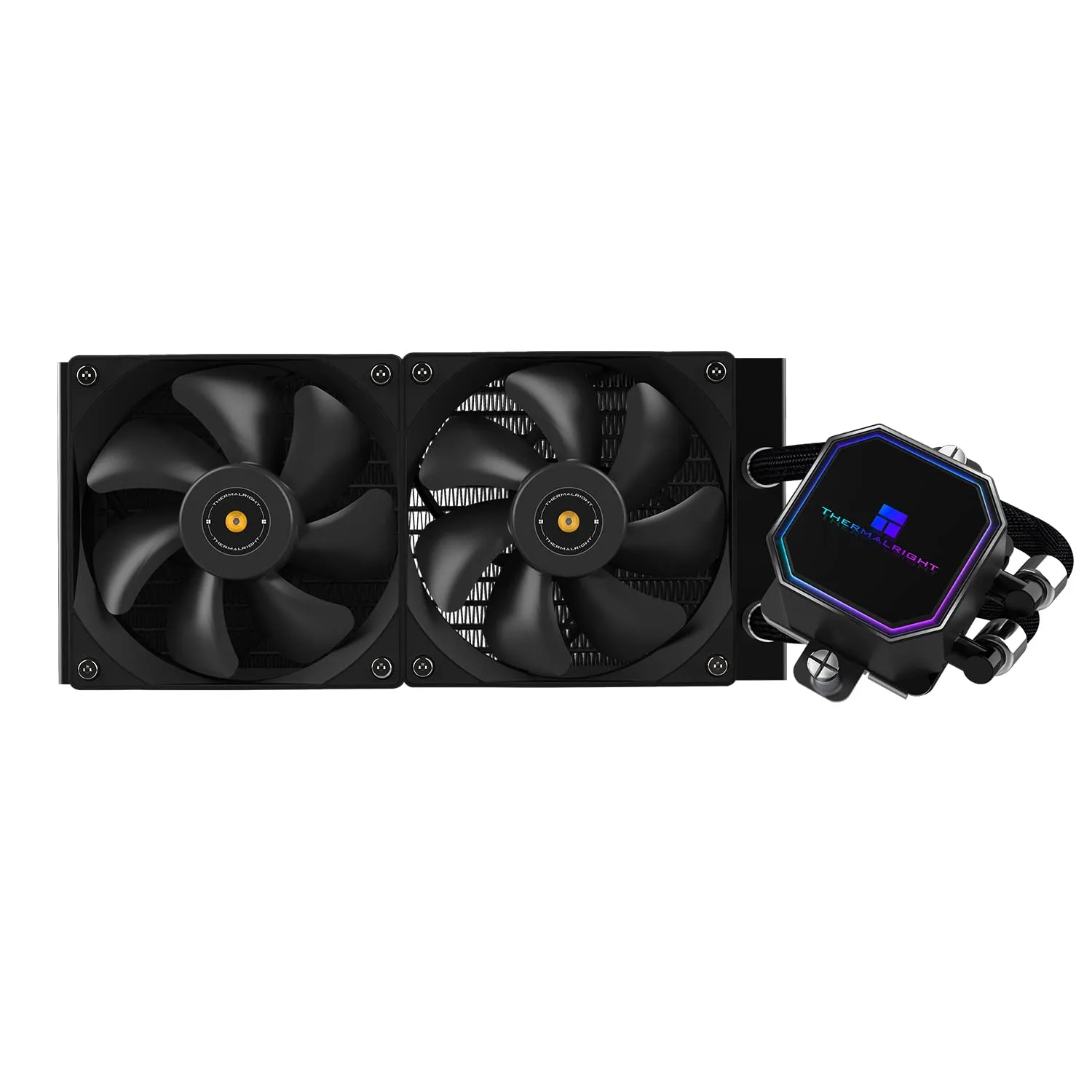 Thermalright Frozen Prism 240 Black Liquid CPU Water Cooler with 120mm PWM Fan,240 Black Cold Row Specification,Integrated Water-Cooler Heatsink for AM4/AM5,Intel LGA1700/1851/1150/1151/1200