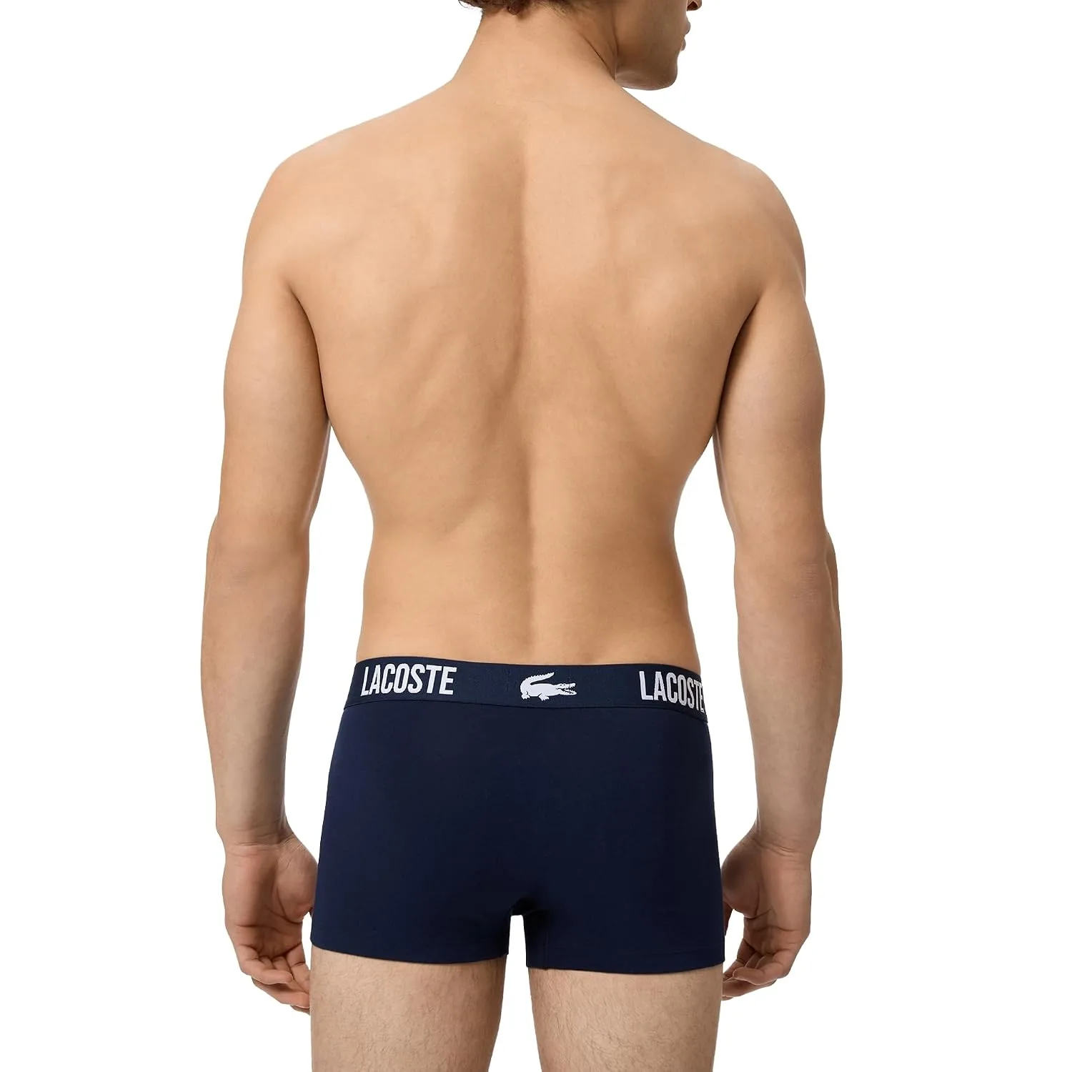 Lacoste Men's Cotton Stretch Essentials Trunks, 5-pack