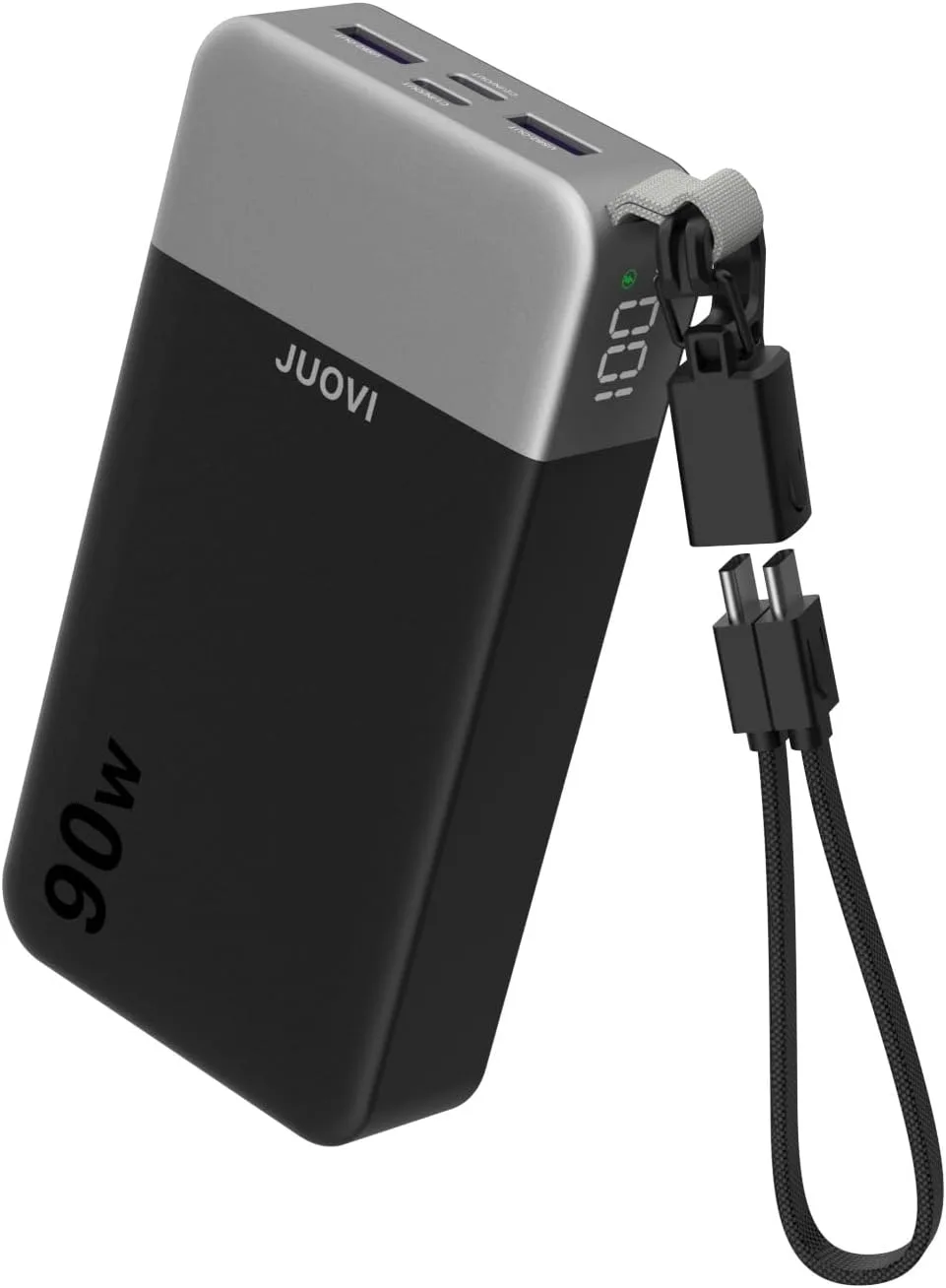 JUOVI 90W Portable Charger for Laptop Power Bank 20000mAh with USB-C Cable