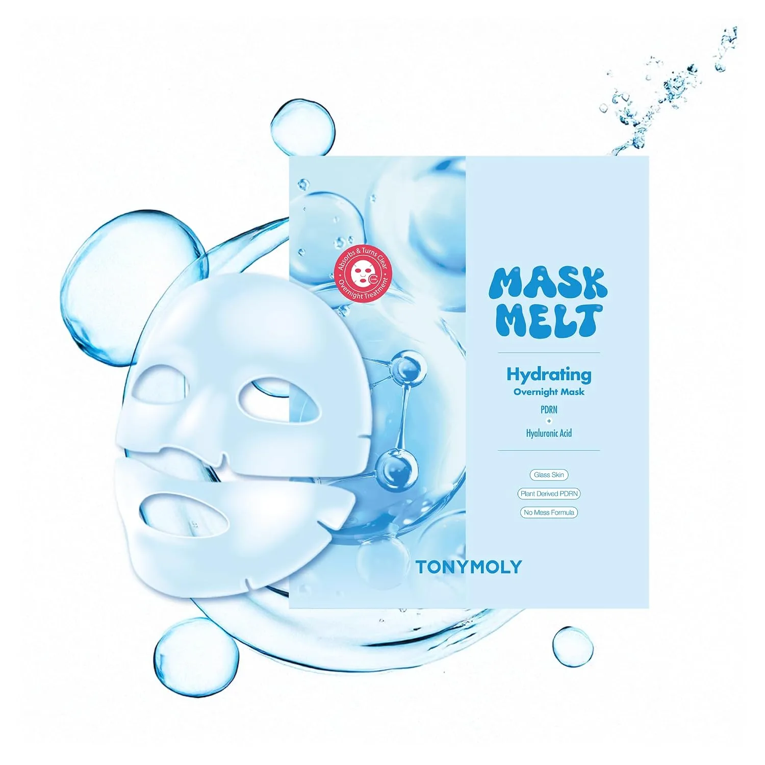 TONYMOLY Mask Melt Hydrating Hydrogel Mask - Overnight Korean Banana PDRN
