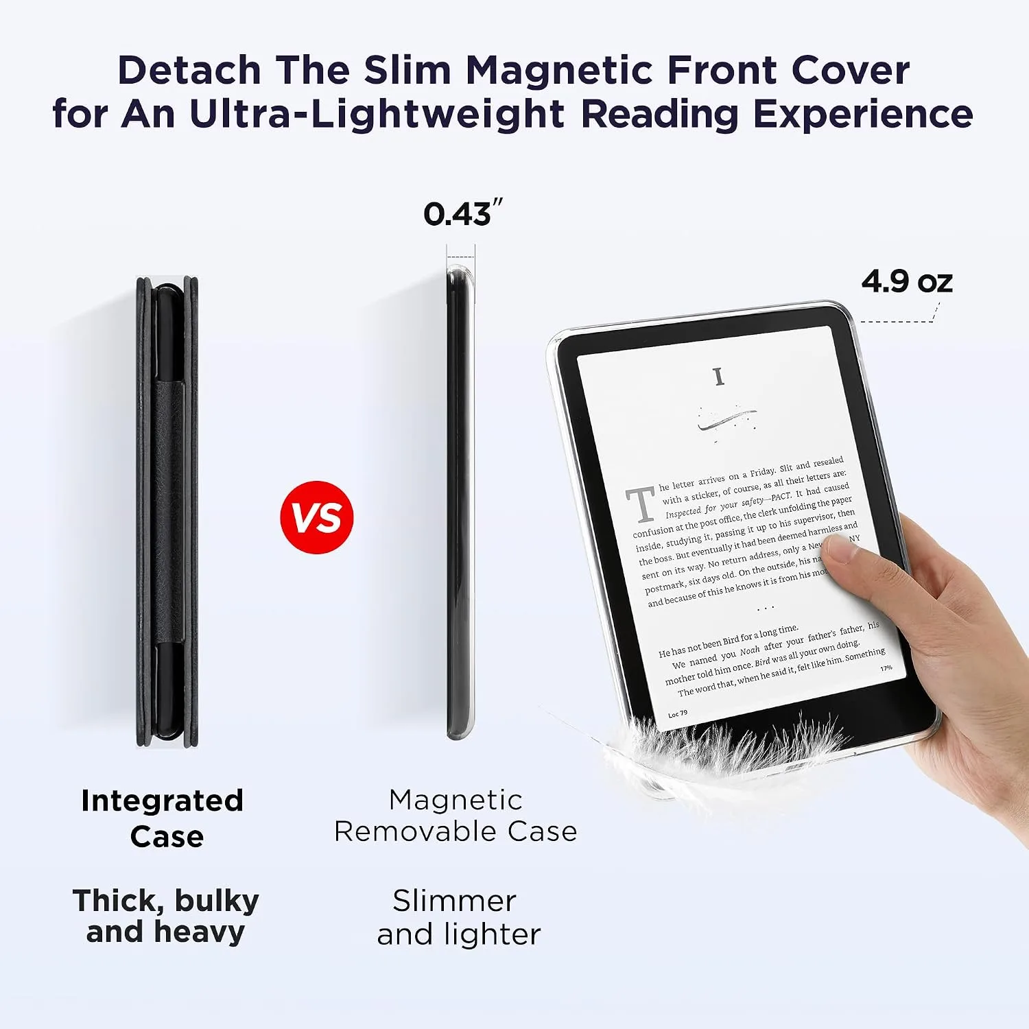 SESENSE Magnetic Case for 7'' Kindle Paperwhite 12th Gen 2024 & Colorsoft