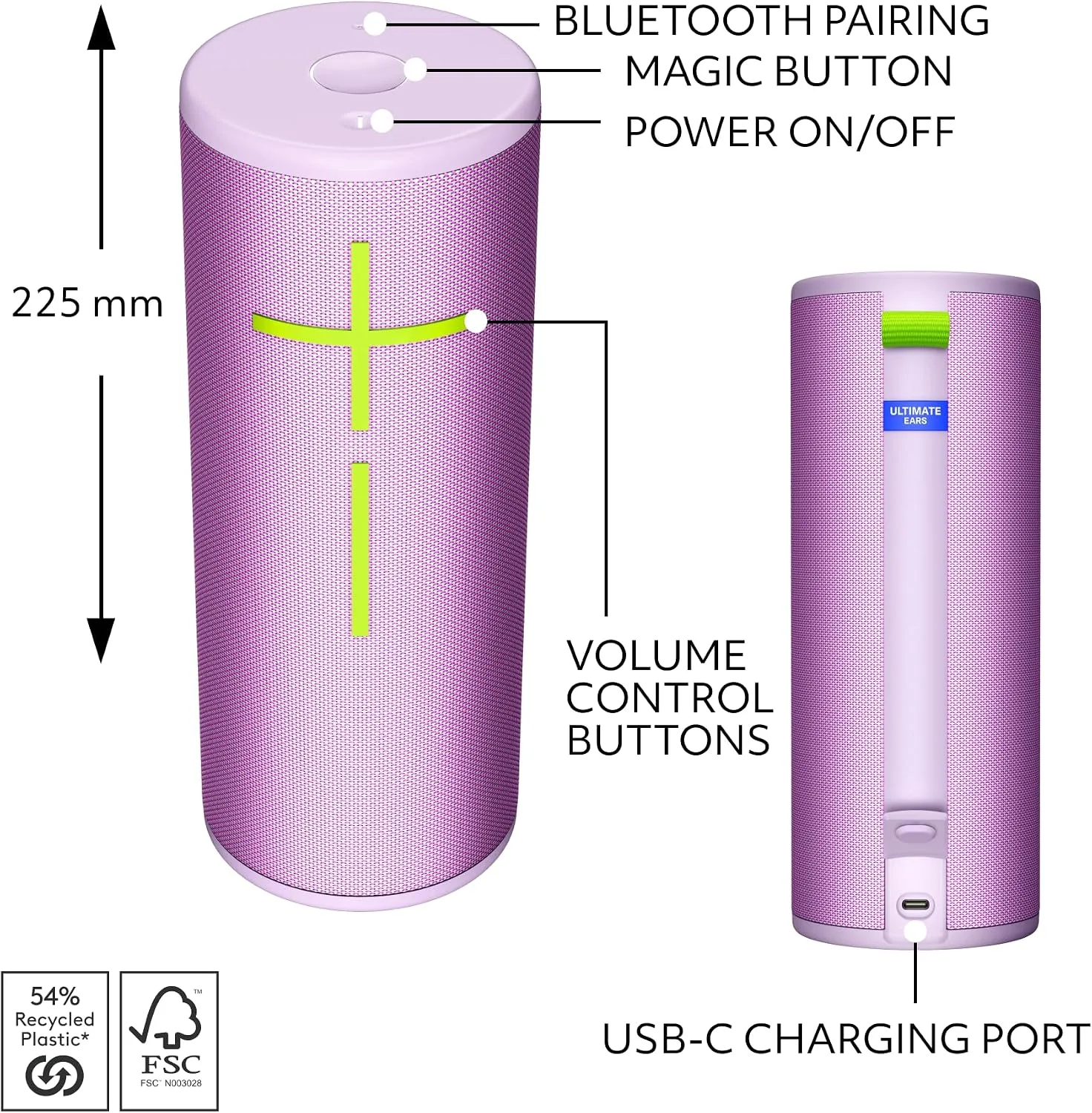 Ultimate Ears MEGABOOM 4 Waterproof Bluetooth Speaker - Lilac