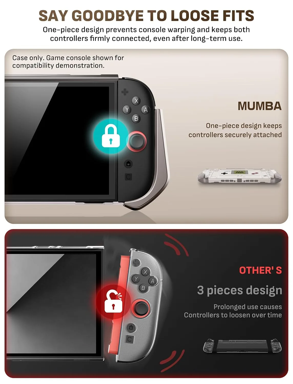 Mumba Dockable Protective Case for Nintendo Switch 2,Blade Series,Gamer