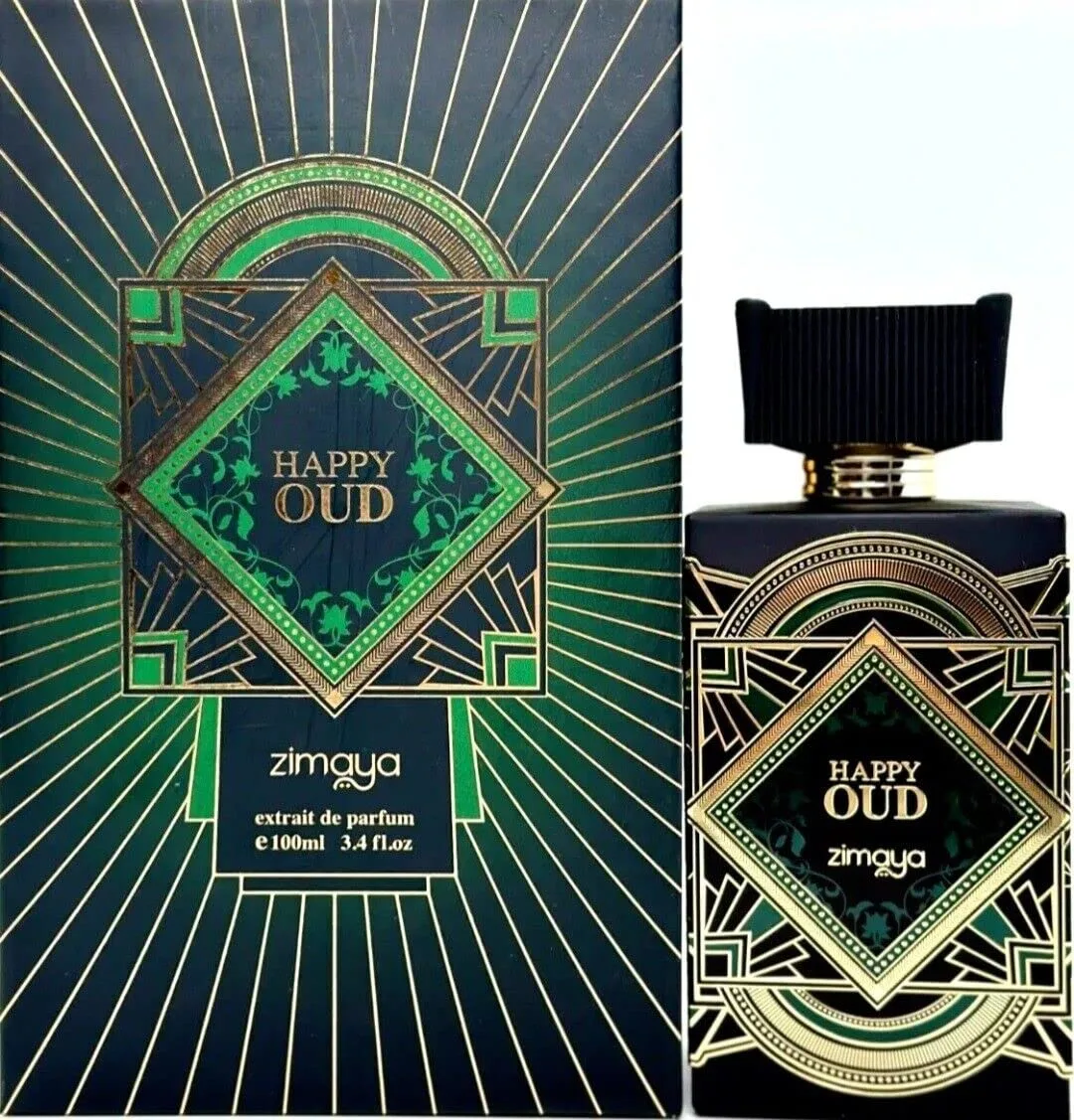 Zimaya Happy Oud Esprit de Parfum Spray, 3.4 Ounce (Unisex)