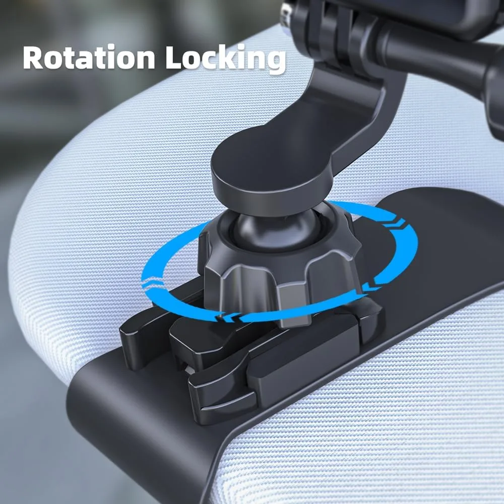 Car Sun Visor Mount, Quick Clip Sun Visor Mount with Universal Ball J Hook Compatible with GoPro Hero 13 12 11 10 9 8 7 6 5 Black,DJI Osmo Action 6/5 pro/4/3,AKASO and More