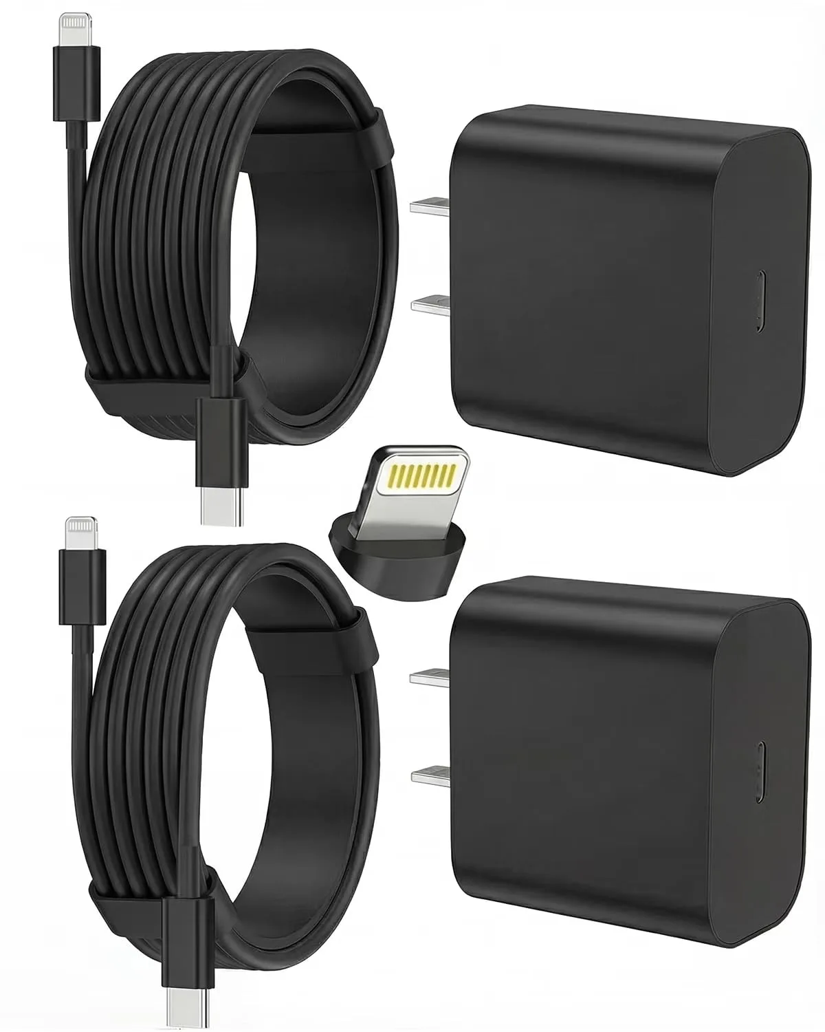 iPhone Charger Fast Charging, USB C Charger Block, 6FT/10FT Lightning Cable