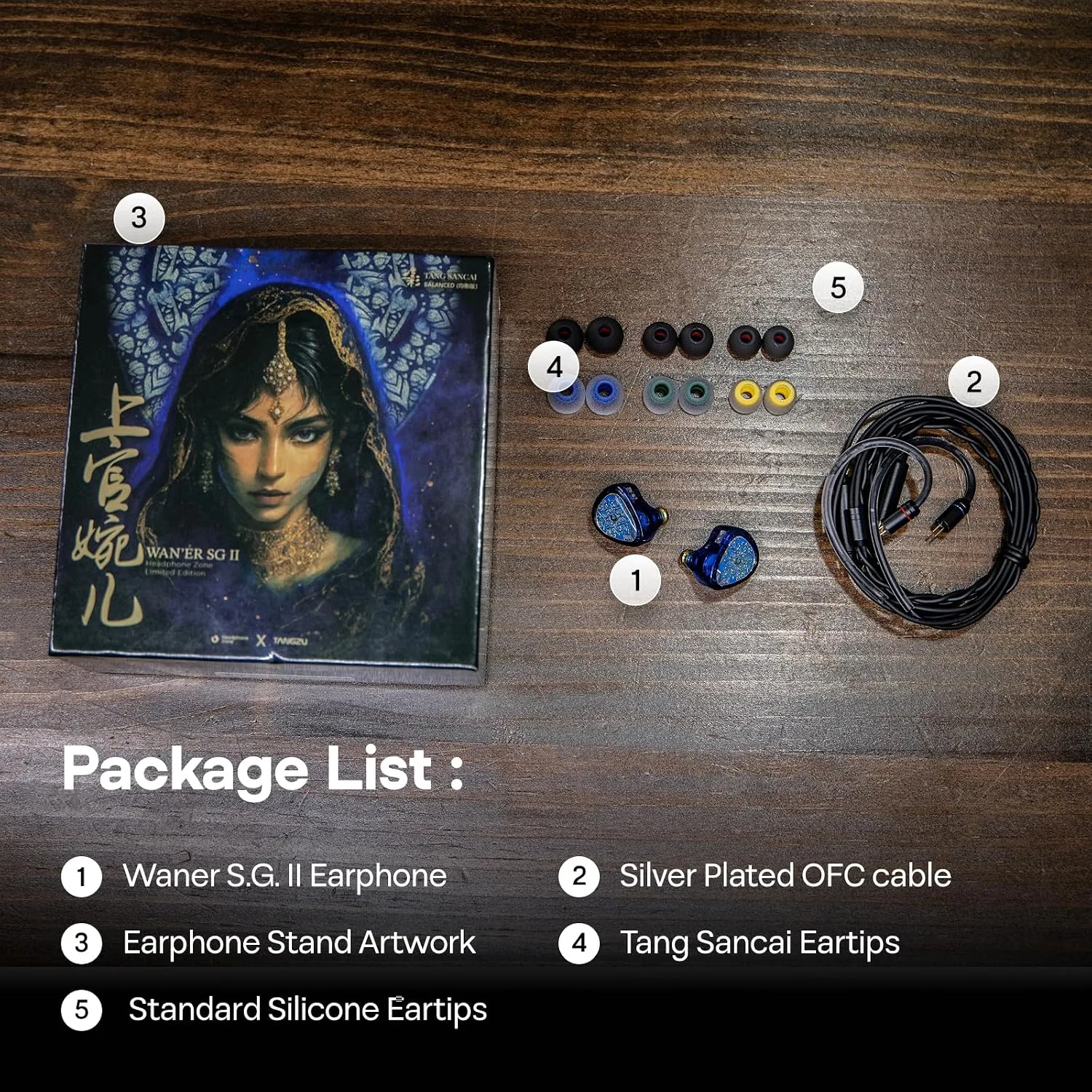 Linsoul TANGZU Wan'er S.G II 10mm Dynamic Driver HiFi Wired Earbuds IEMs