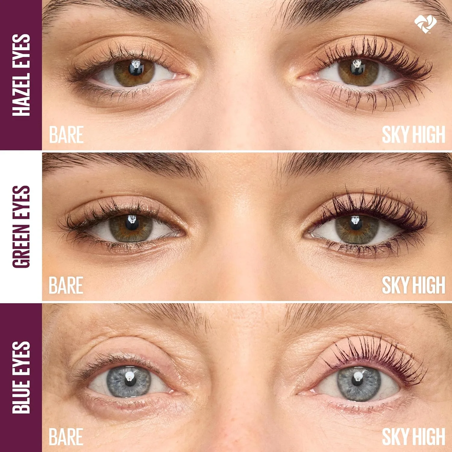 Maybelline Lash Sensational Sky High Mascara, Volumizing, Burgundy Haze