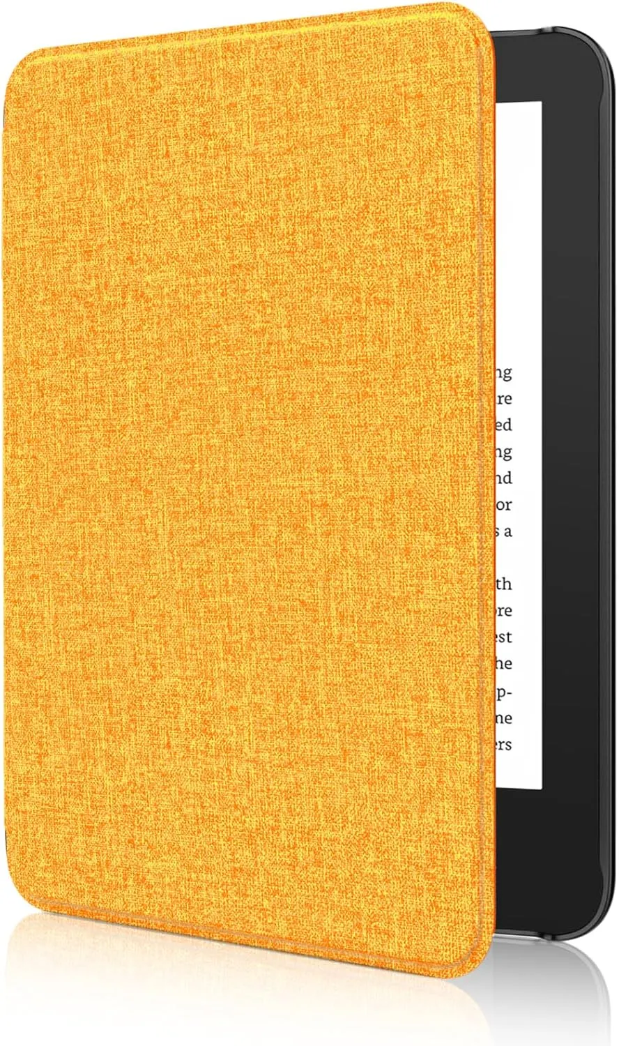 MoKo Case for 6" Amazon Kindle Basic 11th Gen 2024/2022, Denim Orange