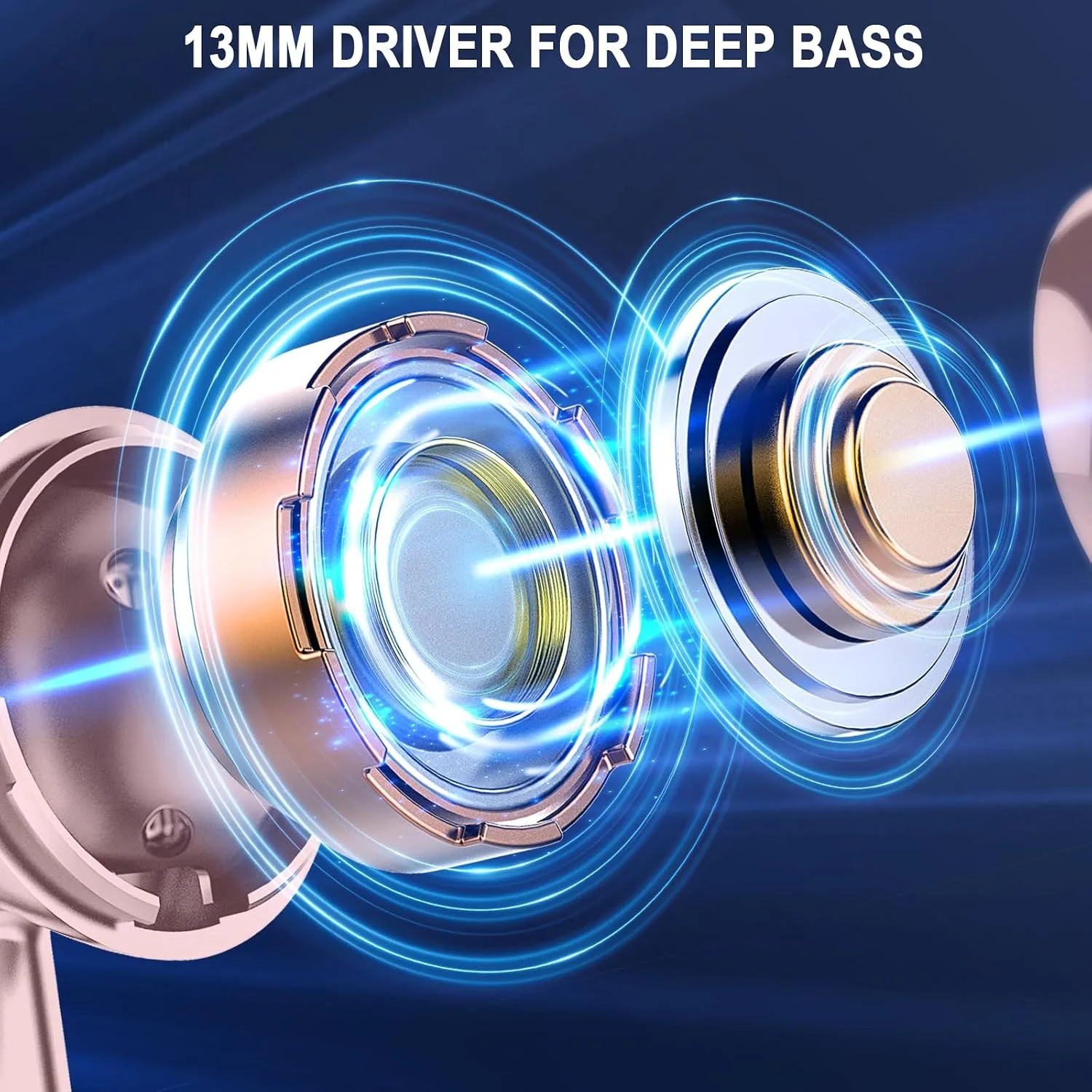 Wireless Earbuds, Bluetooth 5.4 Ear Buds, LED Power Display, 6D Bass Stereo