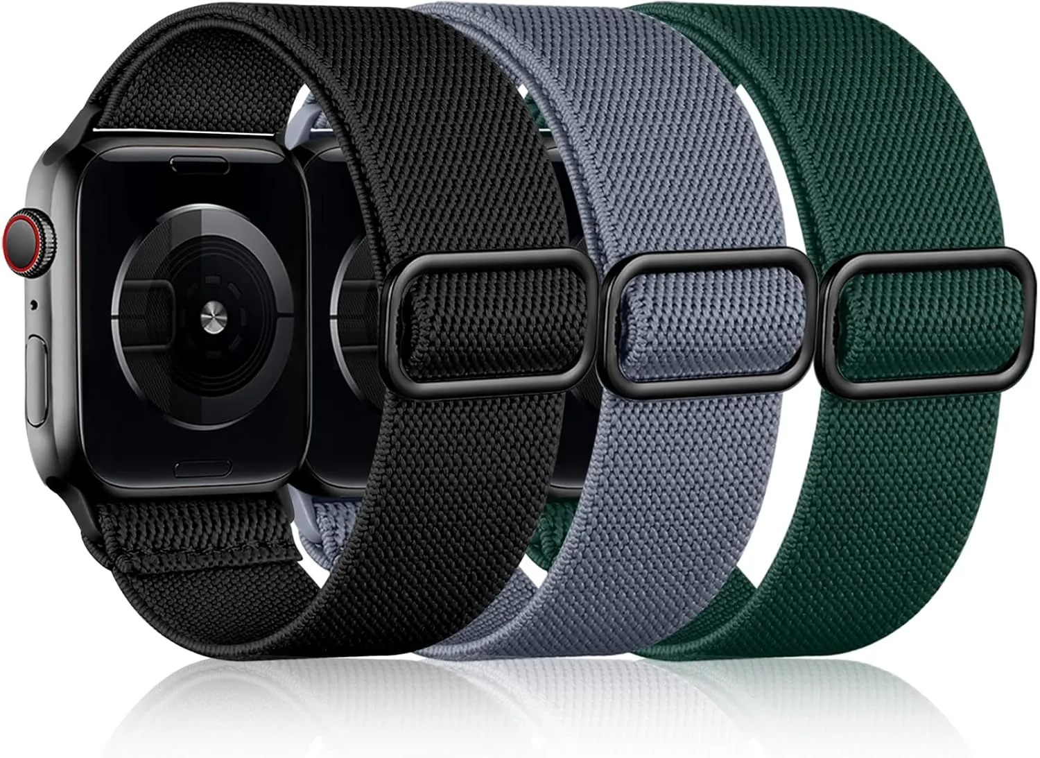 Correas DaQin 3 Pack Nylon Elástico Compatible con Apple Watch