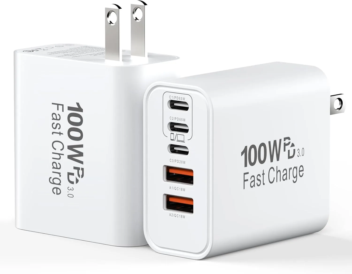 USB C Charging Blocks, 100W USB Type C iPhone 18 Pro Max Super Fast Charger