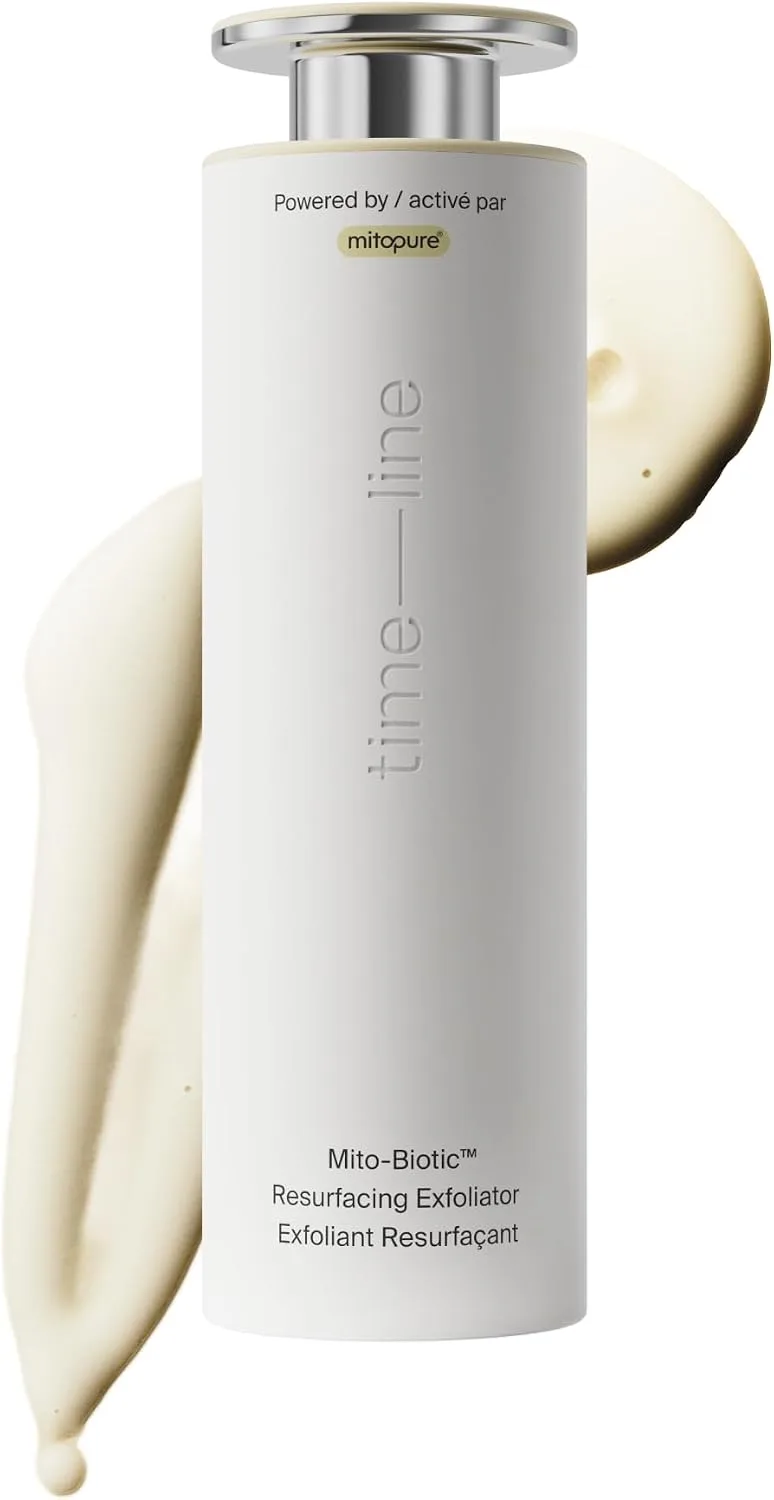 Timeline Mitopure™ Resurfacing Face Exfoliator- with Plant-Based Acids to Purify, Tone, Hydrate, Refine Texture & Unclog Pores - 3.38 Fl Oz
