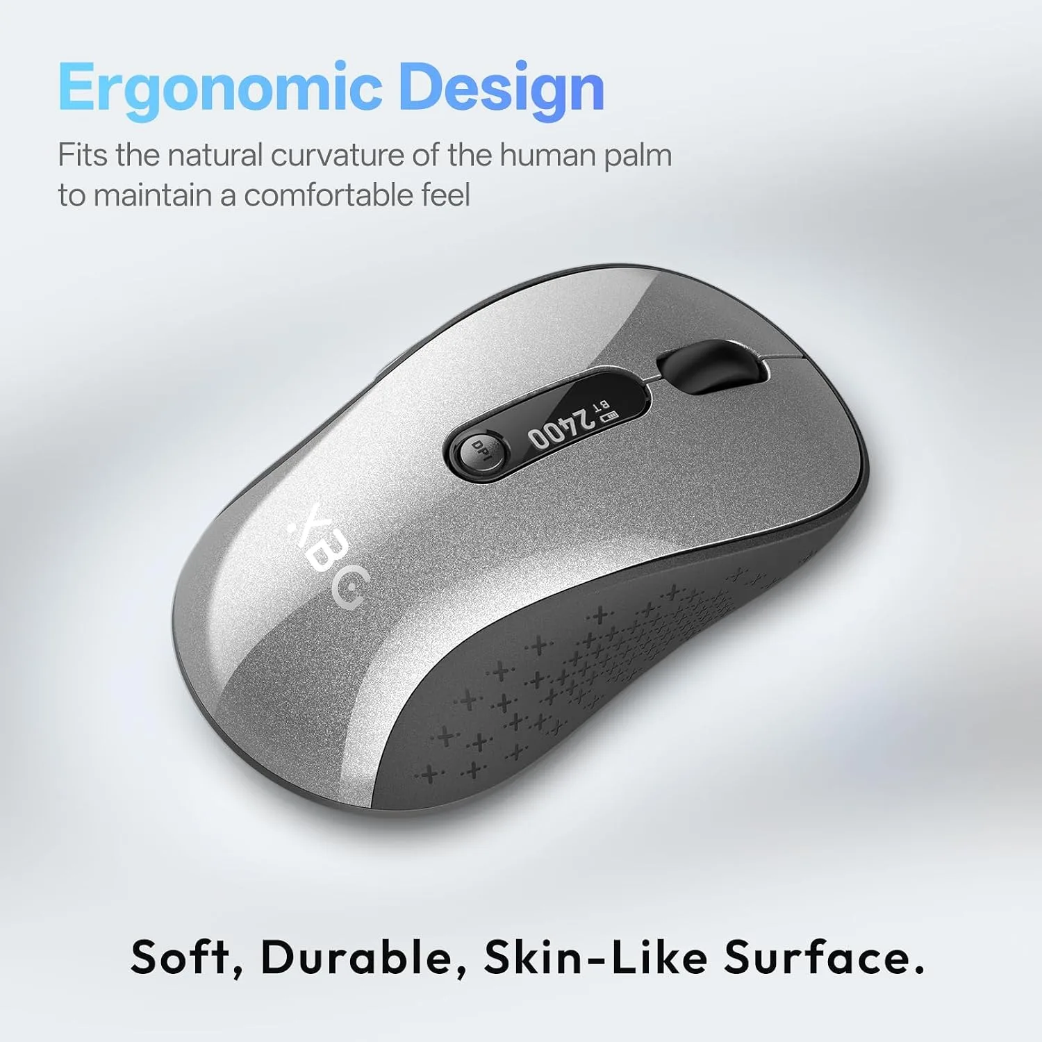 XBG B15Pro Tri-Mode Wireless Bluetooth Mouse with LED Display for Laptop