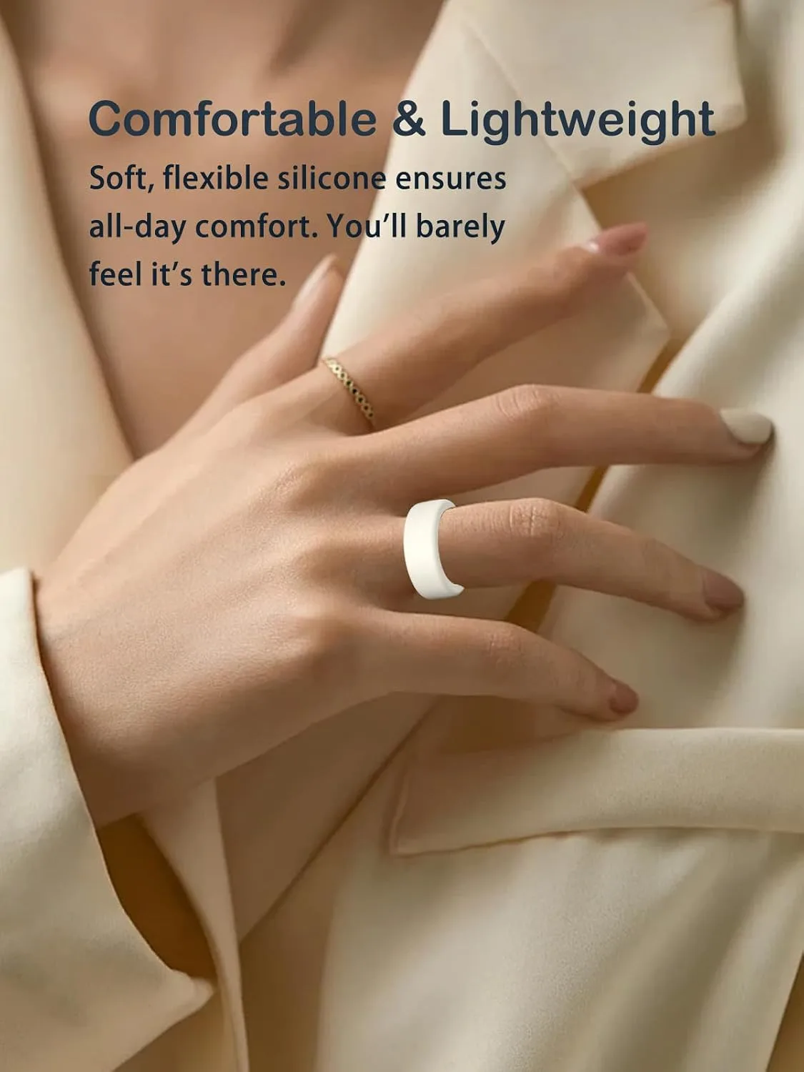Silicone Case for Oura Ring 5, 2-Pack, M (10-13),Burgundy+Starlight
