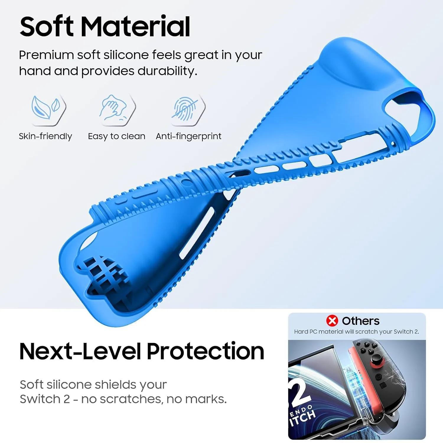FINTIE Soft Silicone Protective Case for Nintendo Switch 2 (2025) 7.9-inch