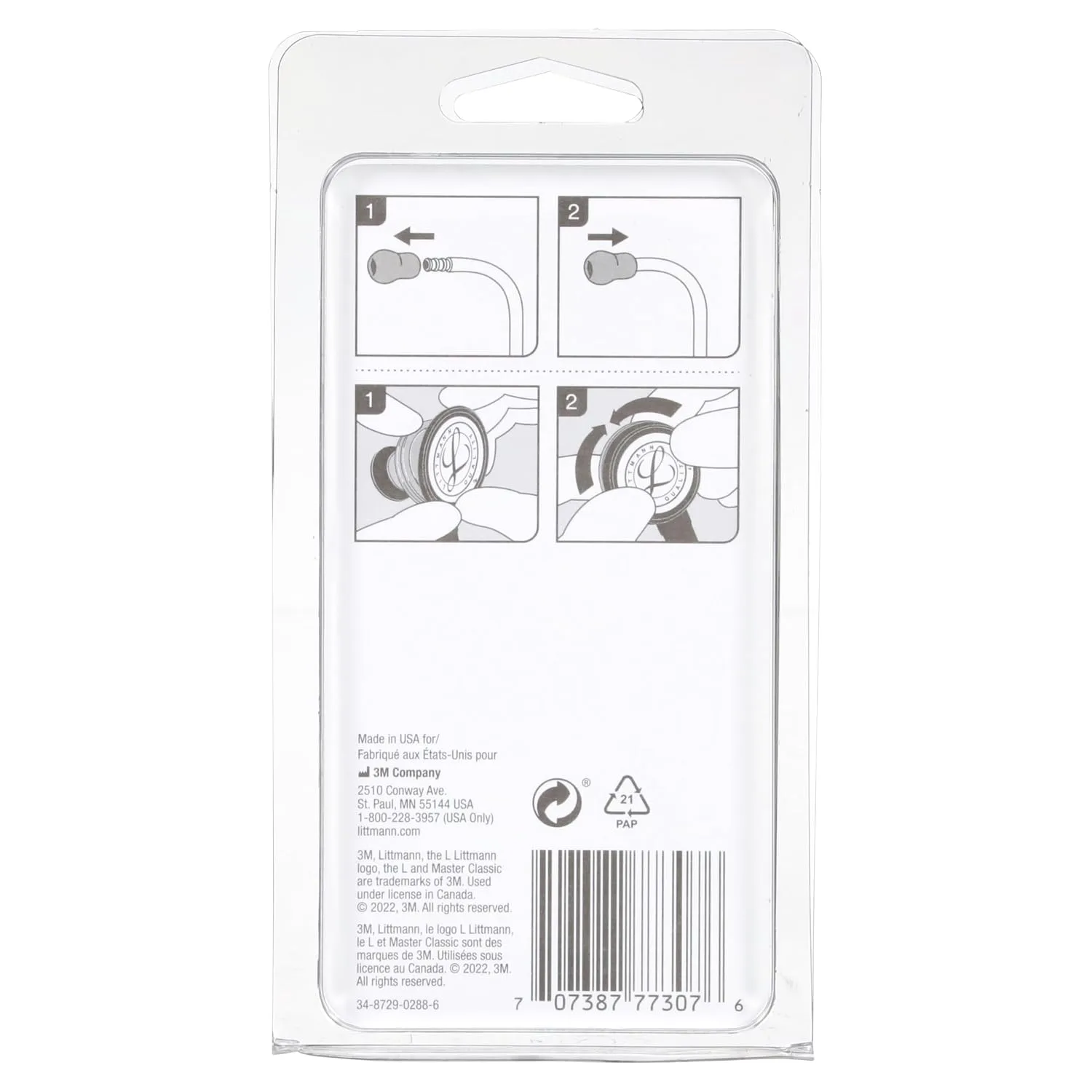 Littmann Spare Parts Kit for Master Classic II, 40022, Black
