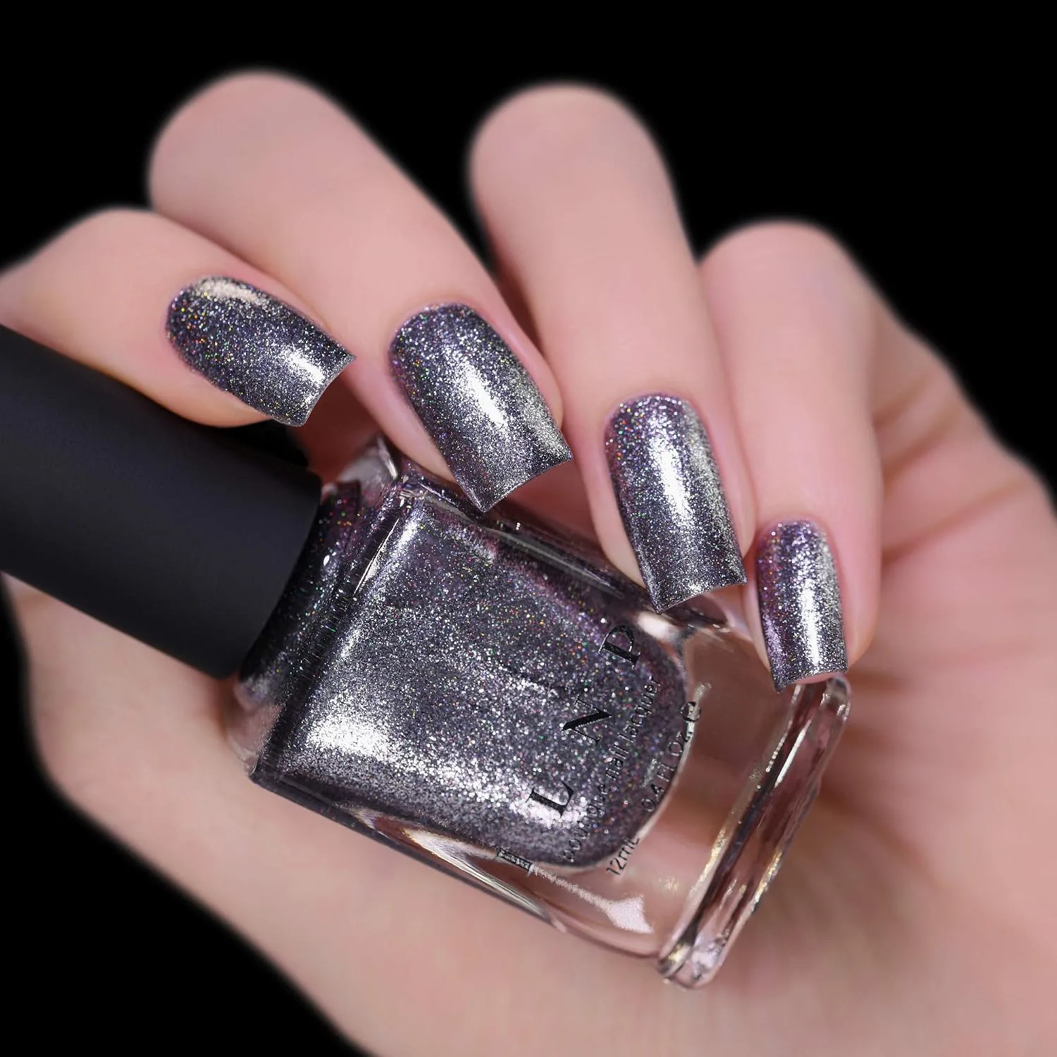 ILNP Carbon - Sleek Gunmetal Holographic Ultra Metallic Nail Polish