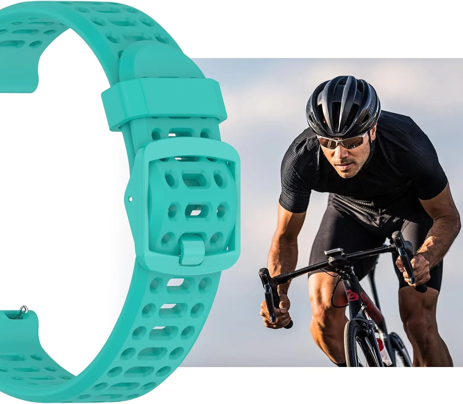 Watch Band for Coros PACE 2/APEX 2/APEX 42mm, 20mm Quick Release Silicone Replacement Band
