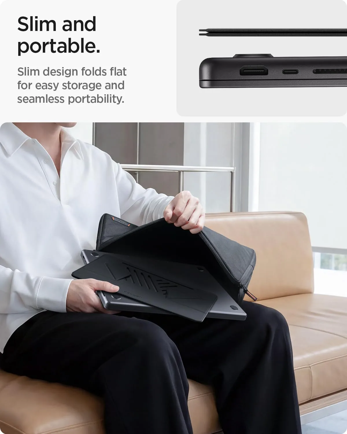 Spigen Slim Fold Portable Laptop Stand Foldable