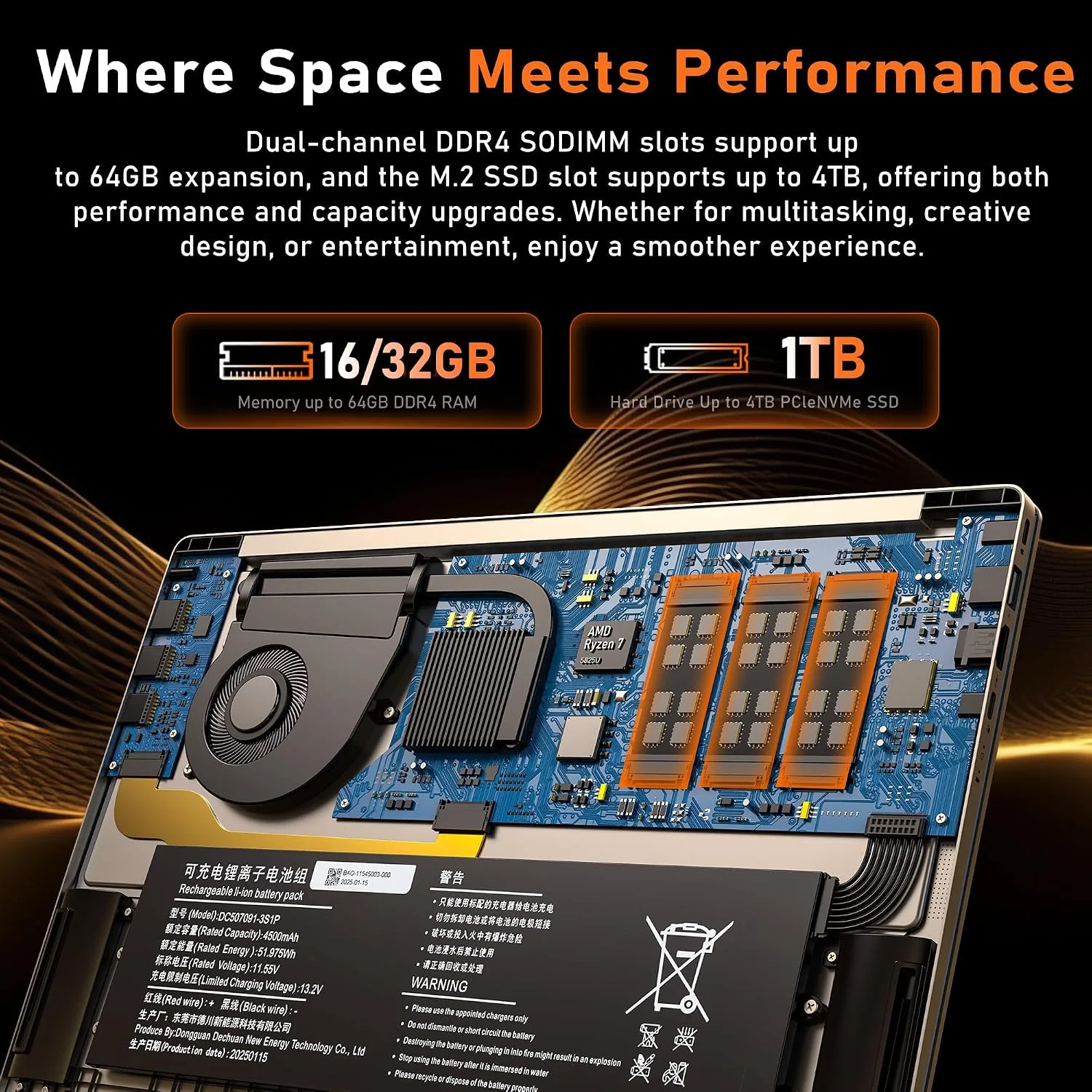 Gaming Laptop, 16 Inch Lap Top Computer 2026 with Ryzen 7 5825U Processor, 16GB DDR4, 1T SSD, Window 11 Pro, Backlit Keyboard, FHD Display 1920*1080P, WiFi 6, HDMI, for Student, Office, Business