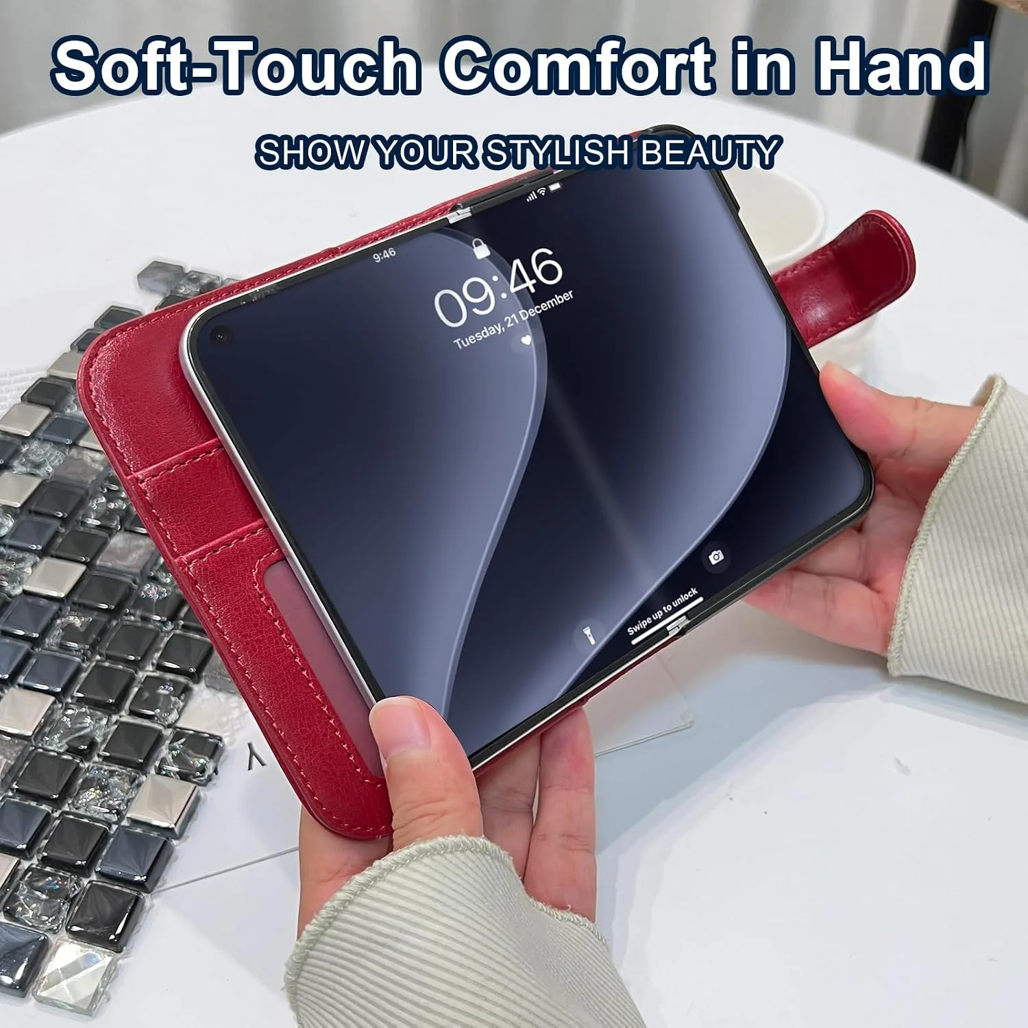 Wallet Phone Case Crafted for iPhone Duo Burgundy