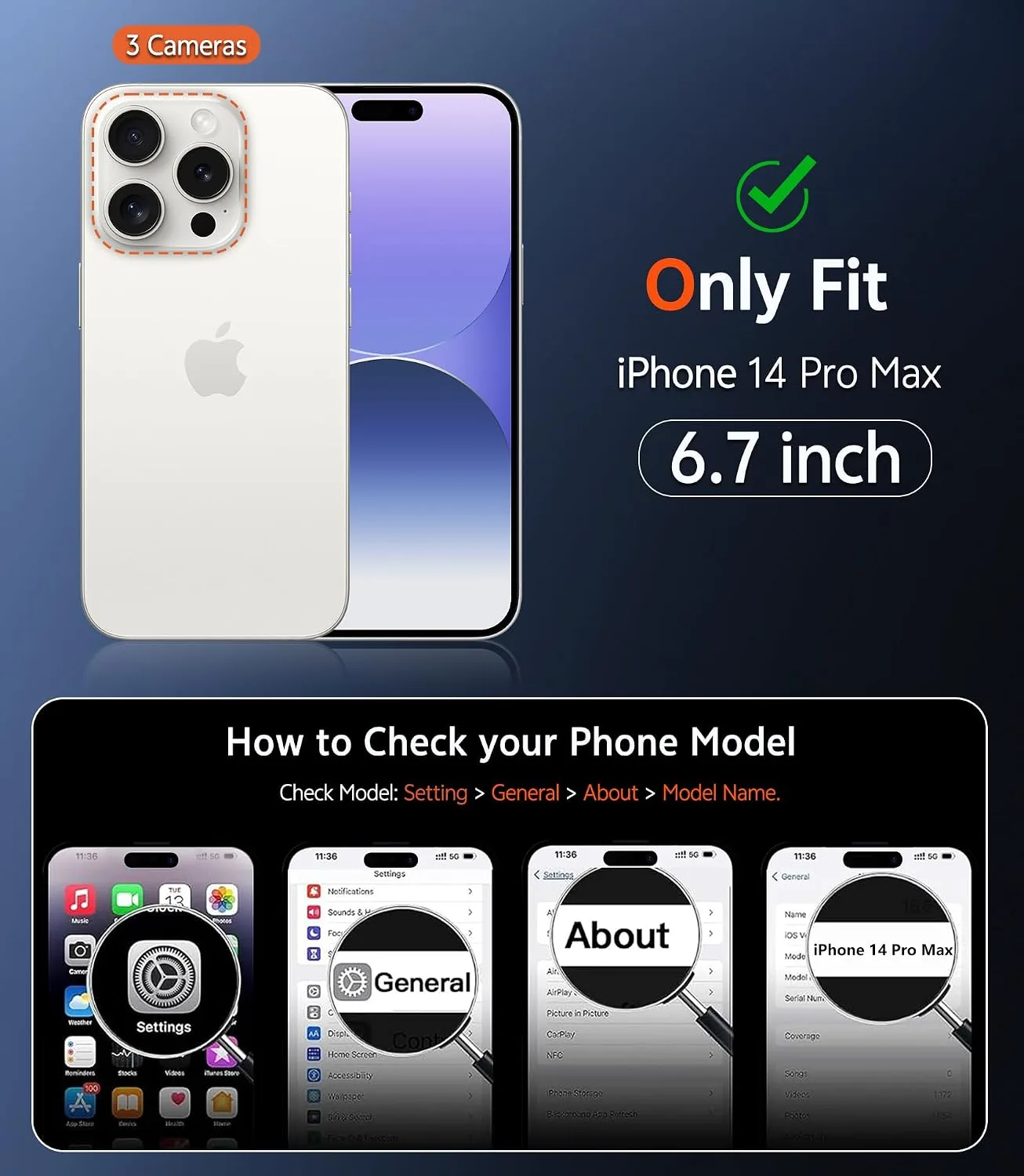 FNTCASE for iPhone 14 Pro-Max Case Compatible with Magsafe Matte Phonecase