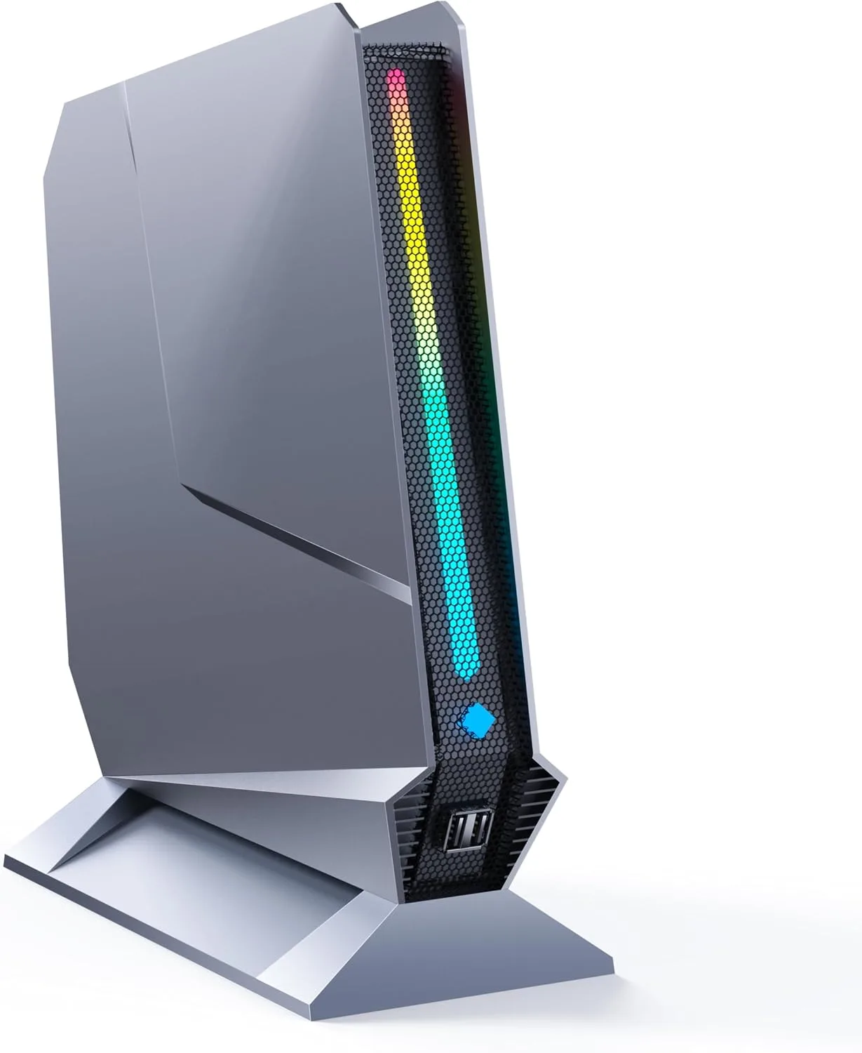 TOPGRO T1-MAX Mini Gaming PC,13th Gen i9-13900HX丨Geforce RTX4070 8G GDDR6,32GB DDR5, 1TB PCIe4.0 SSD, Gaming AI PC,RGB Lighting,HDMI2.0/DP1.4/WiFi 6E/BT 5.3/Win11 Pro High-Performance Desktop Computer