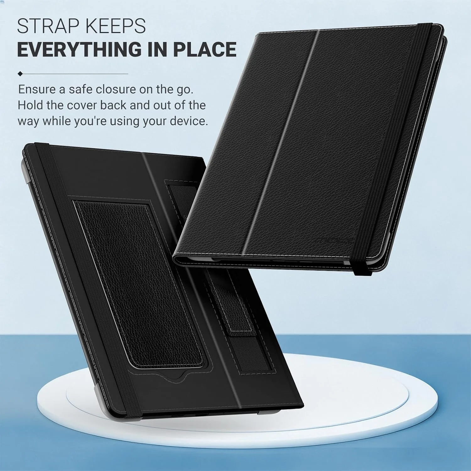 MoKo Universal Case for 6.8,7 Inch eReaders&Tablets, Lychee Black
