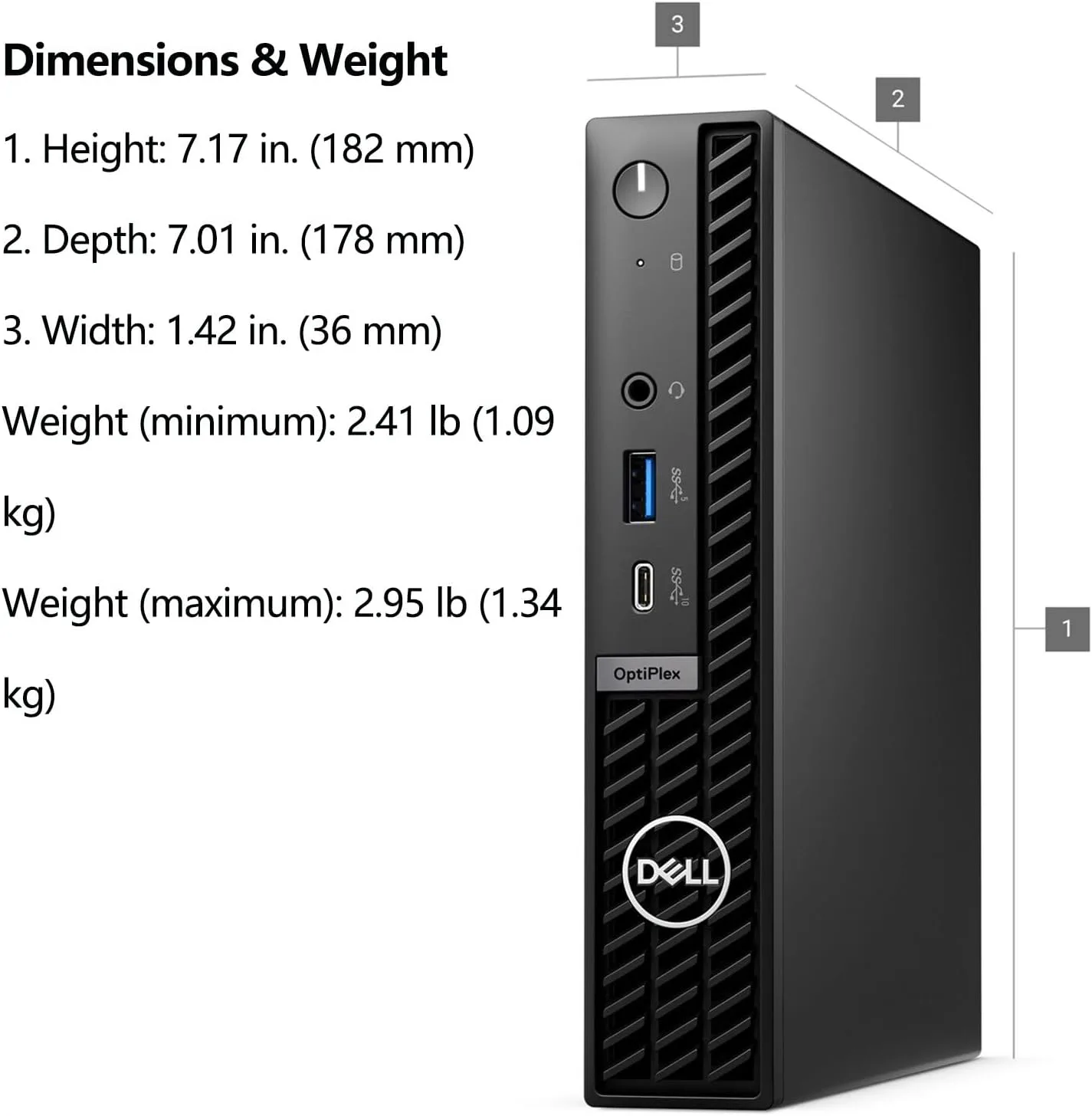 Dell 2026 OptiPlex Mini Desktop Computer 8GB DDR5 RAM, 256GB PCIe SSD
