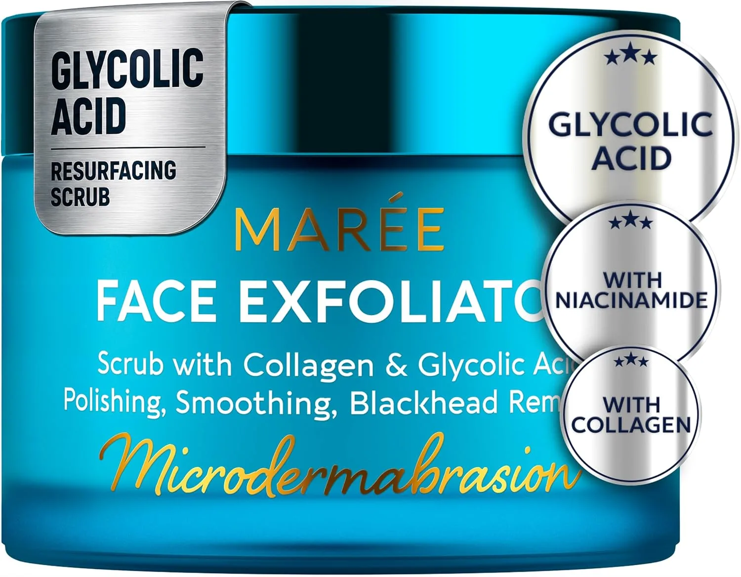 MAREE Face Scrub & Exfoliator - Exfoliating Scrub Face Wash for Women & Men