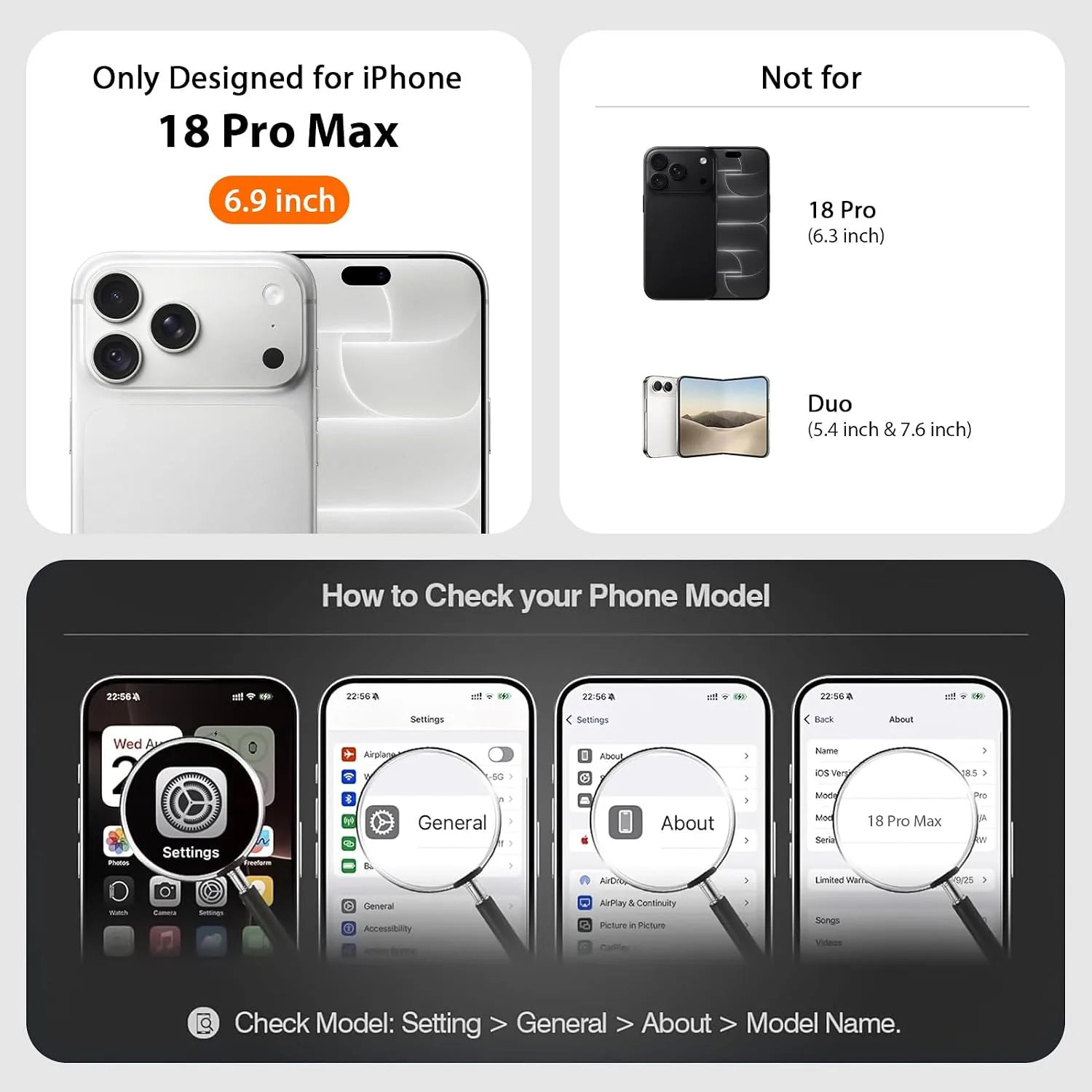 Wallet Phone Case Crafted for iPhone 18 Pro Max Black