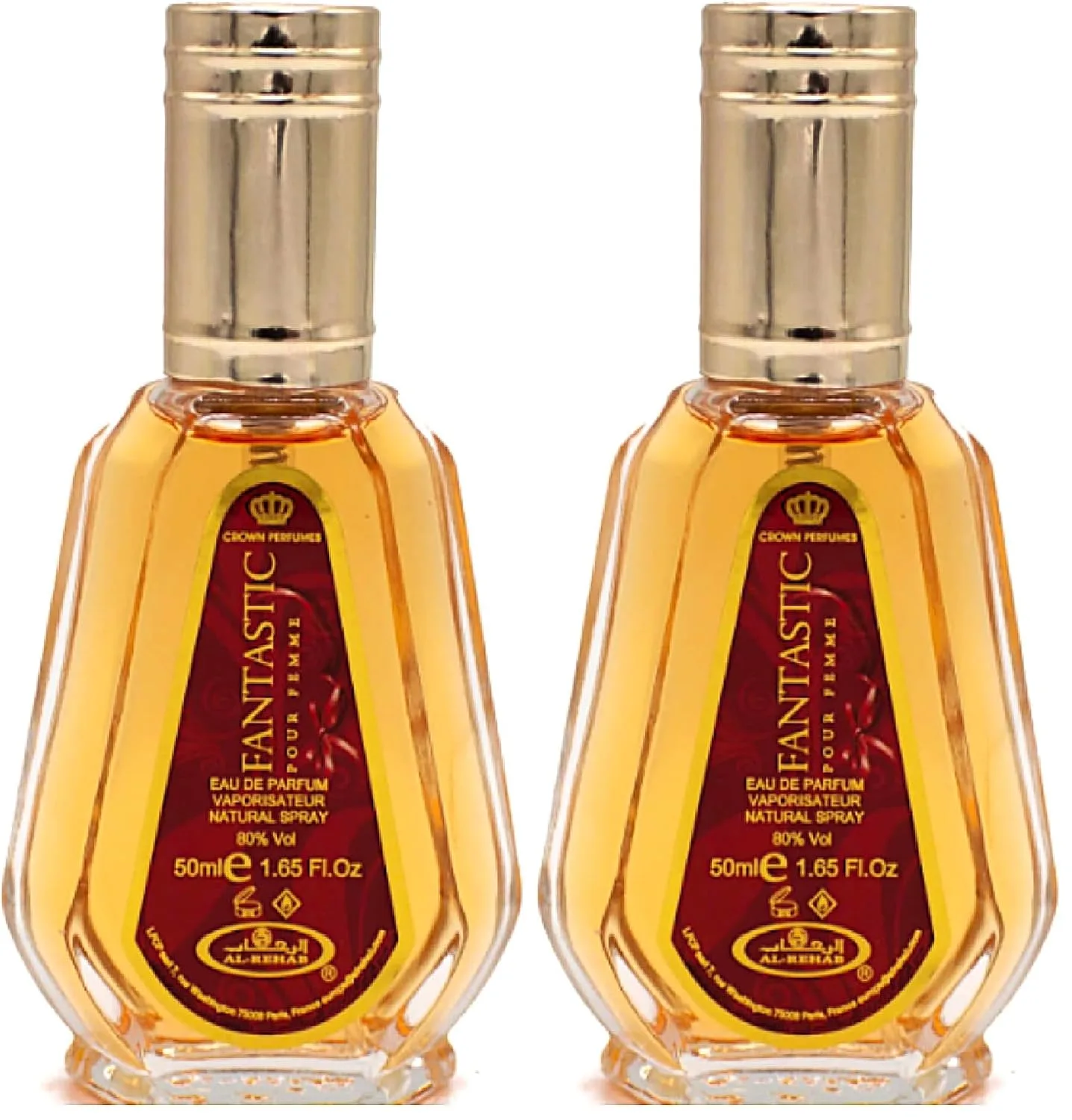 Al-Rehab Fantastic Eau de Parfum Spray for Women, 1.7 Ounce (Pack of 2)